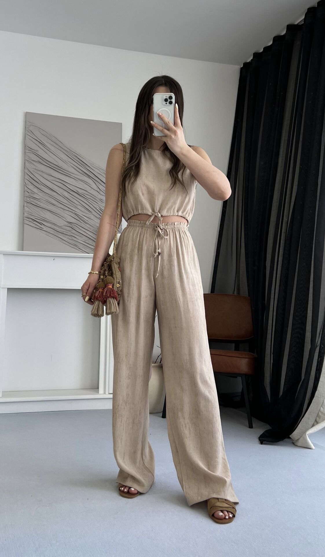 Bağlama Detaylı Dökümlü Vizon Takım