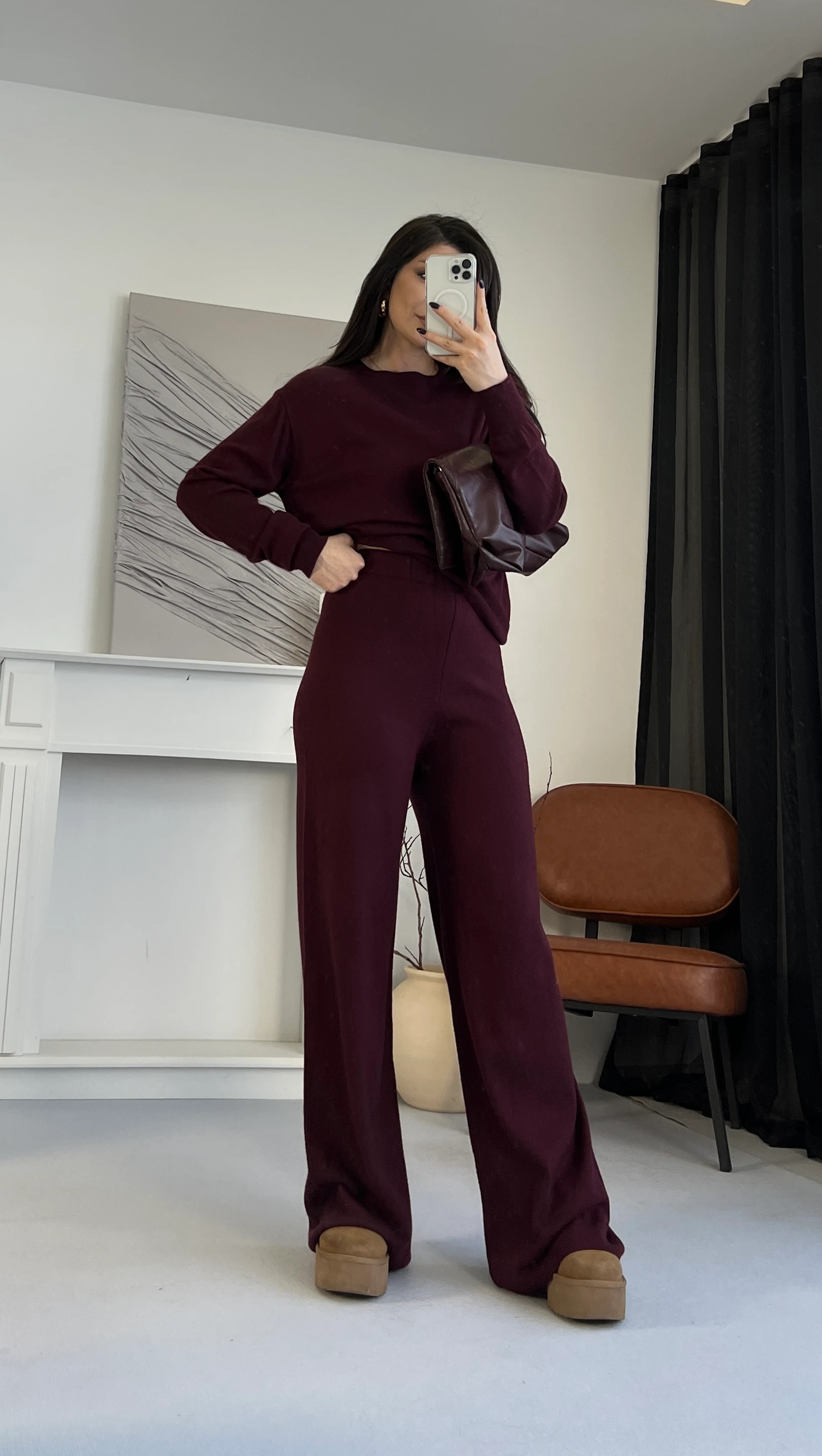 Ultra Yüksek Bel Triko Pantolon