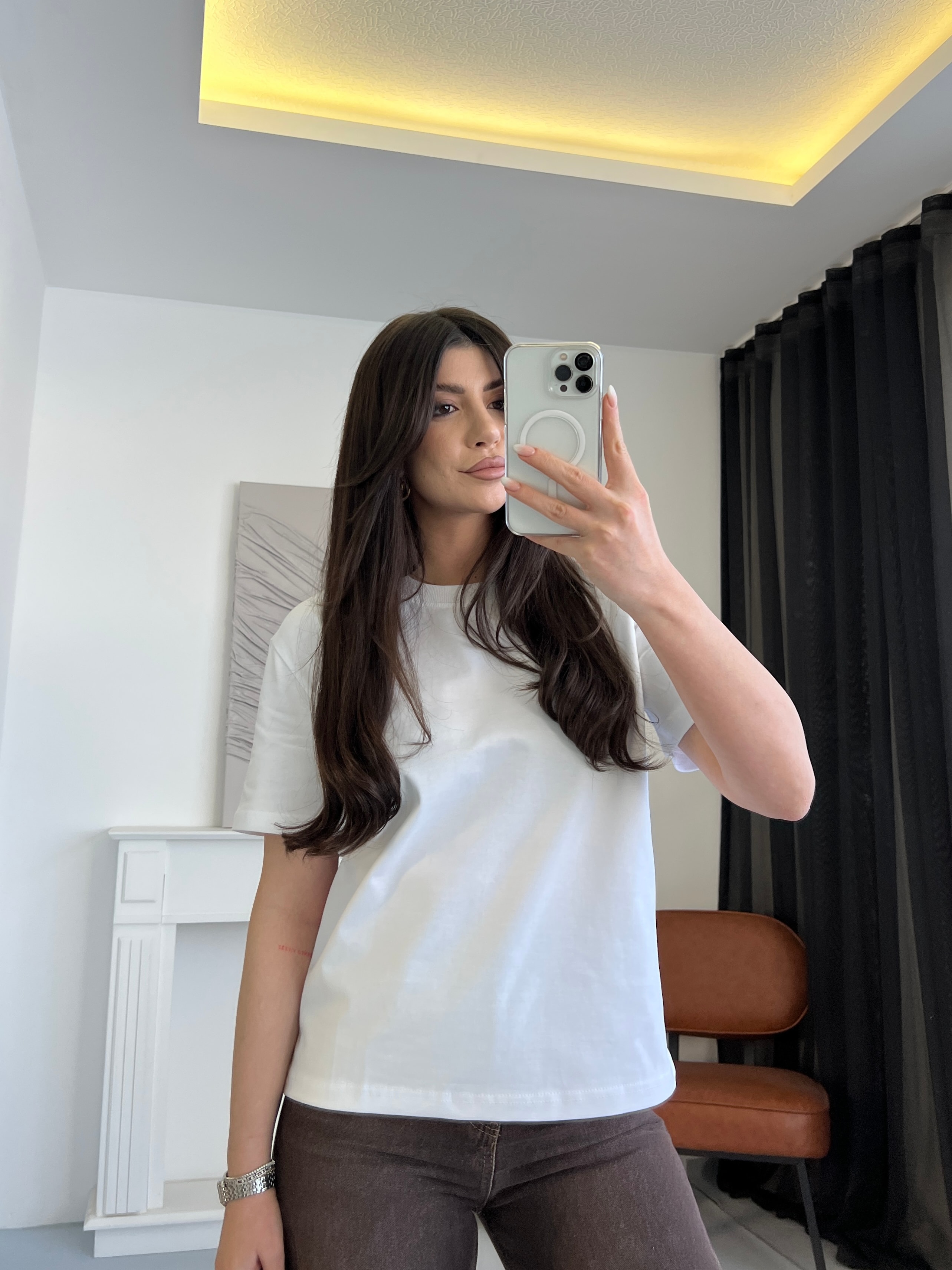 Basic Bisiklet Yaka Tişört