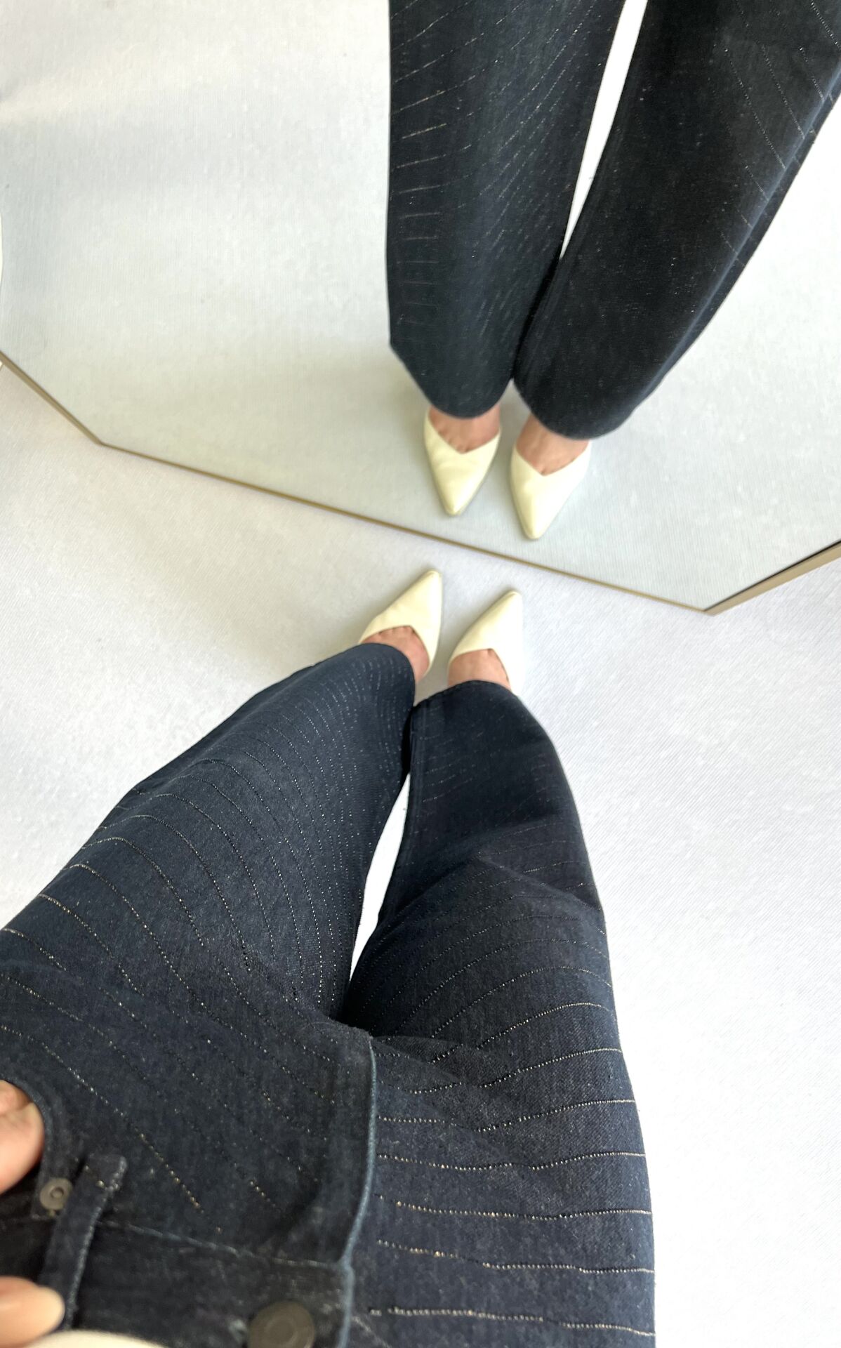 Zr Komple Taşlı Geniş Paça Jean