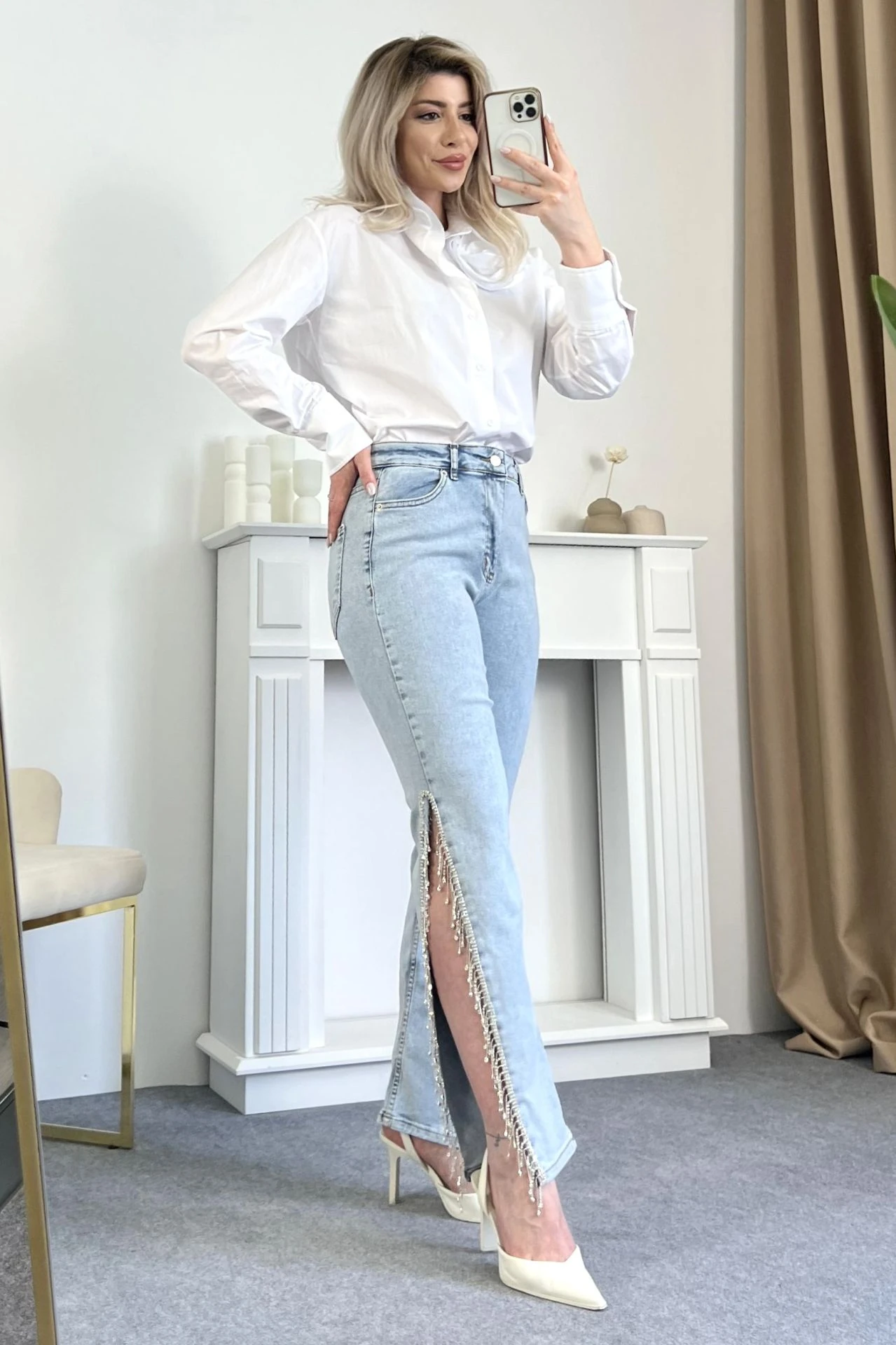 Taşlı Tasarım Jean