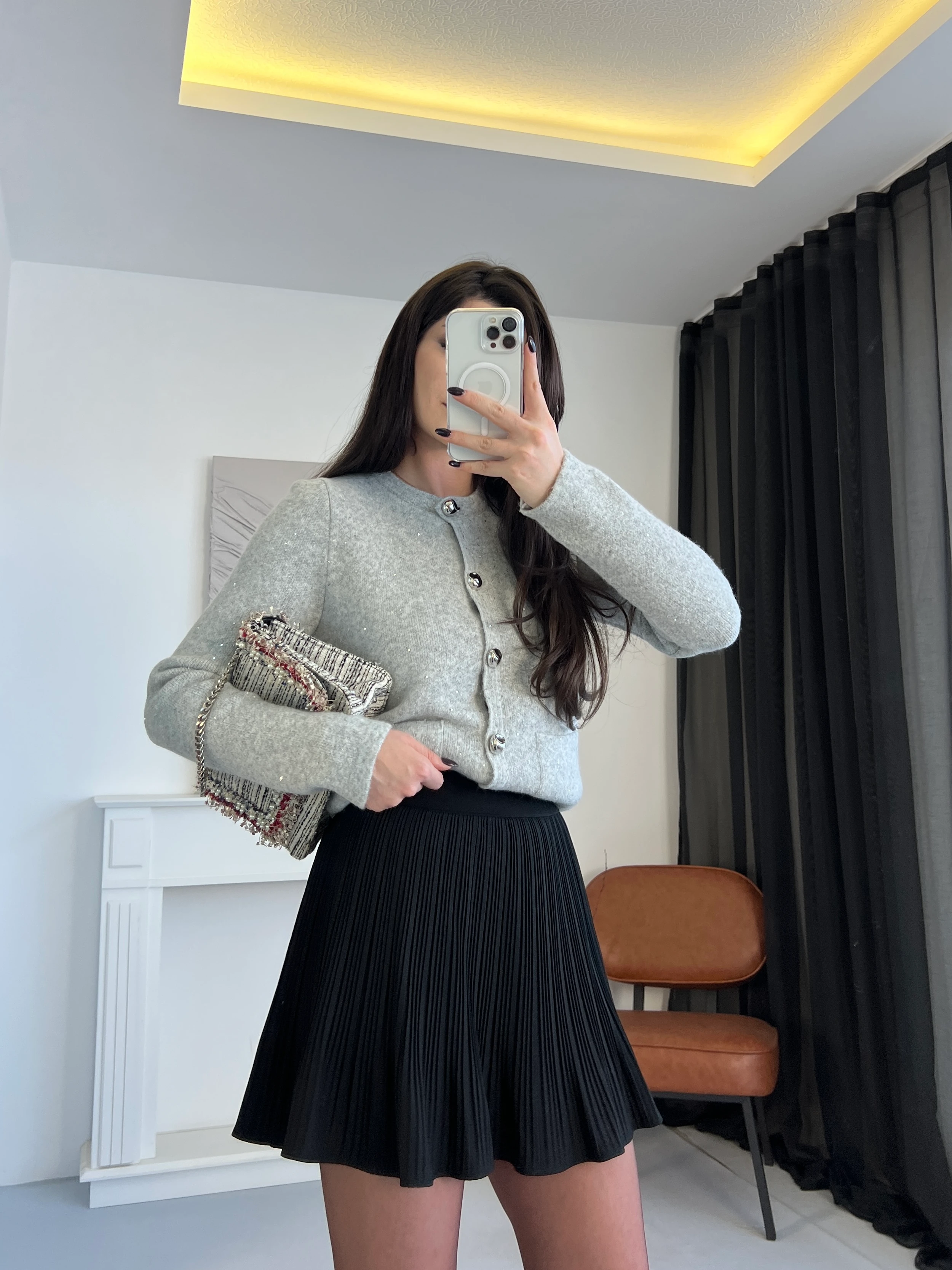 Piliseli Şort Astarlı Etek