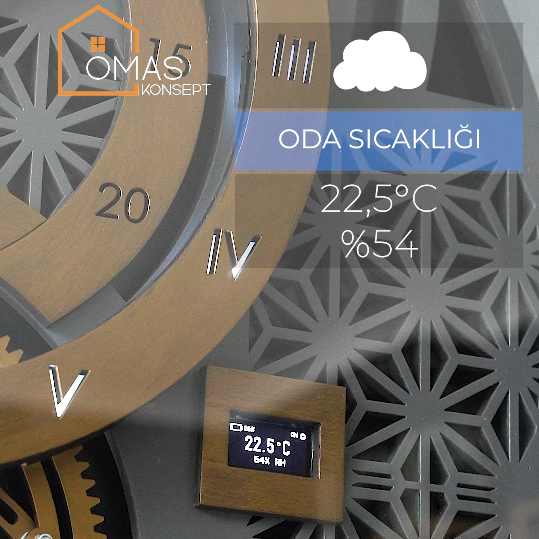 Premium 60 CM Akıllı Şarjlı Ledli Metal Eskitme Çarklı Duvar Saati V2,Akıllı Şarjlı Ledli Çarklı Duvar Saati