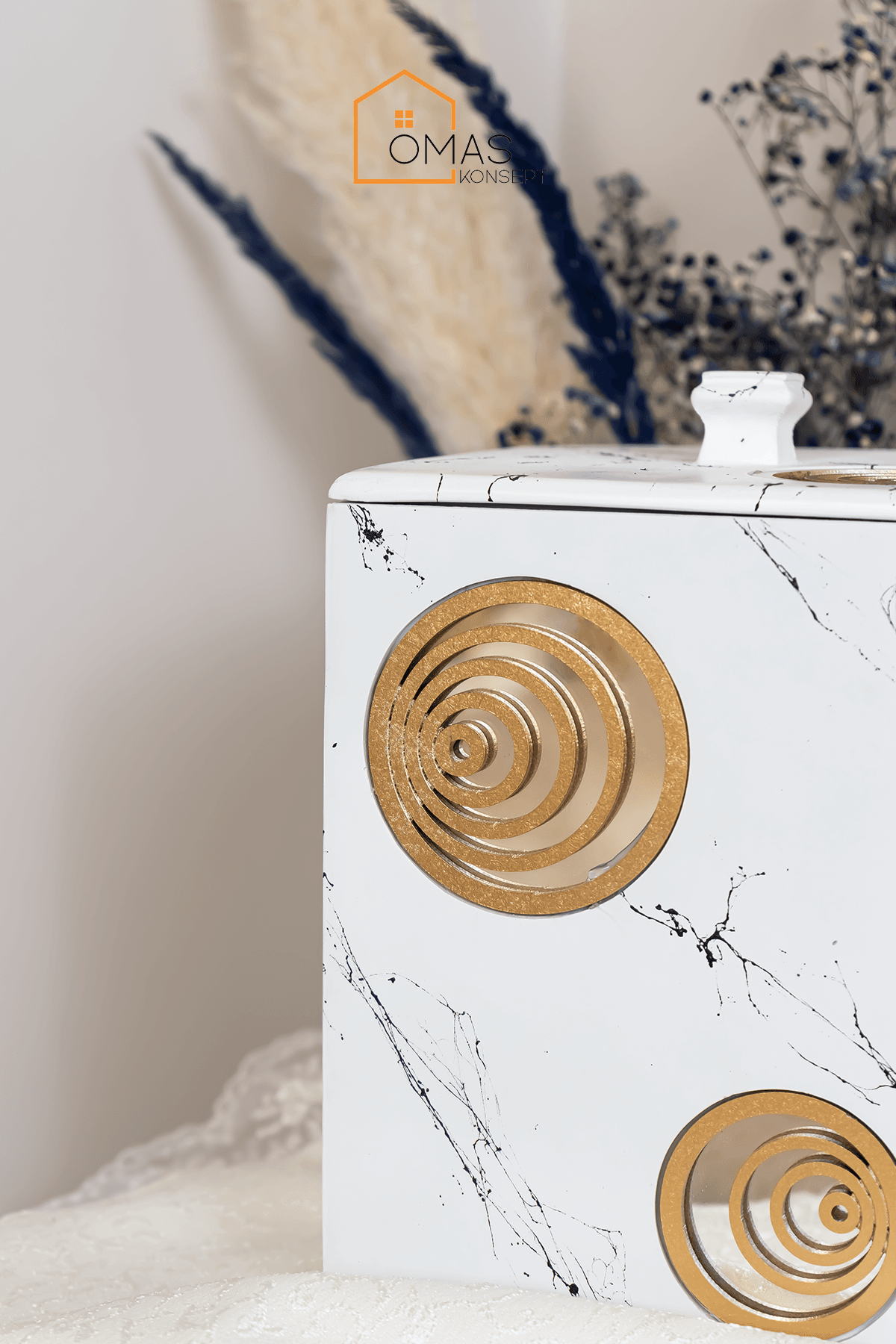 Gold Beyaz Premium 5 Parça Aynalı Polyester Banyo Seti
