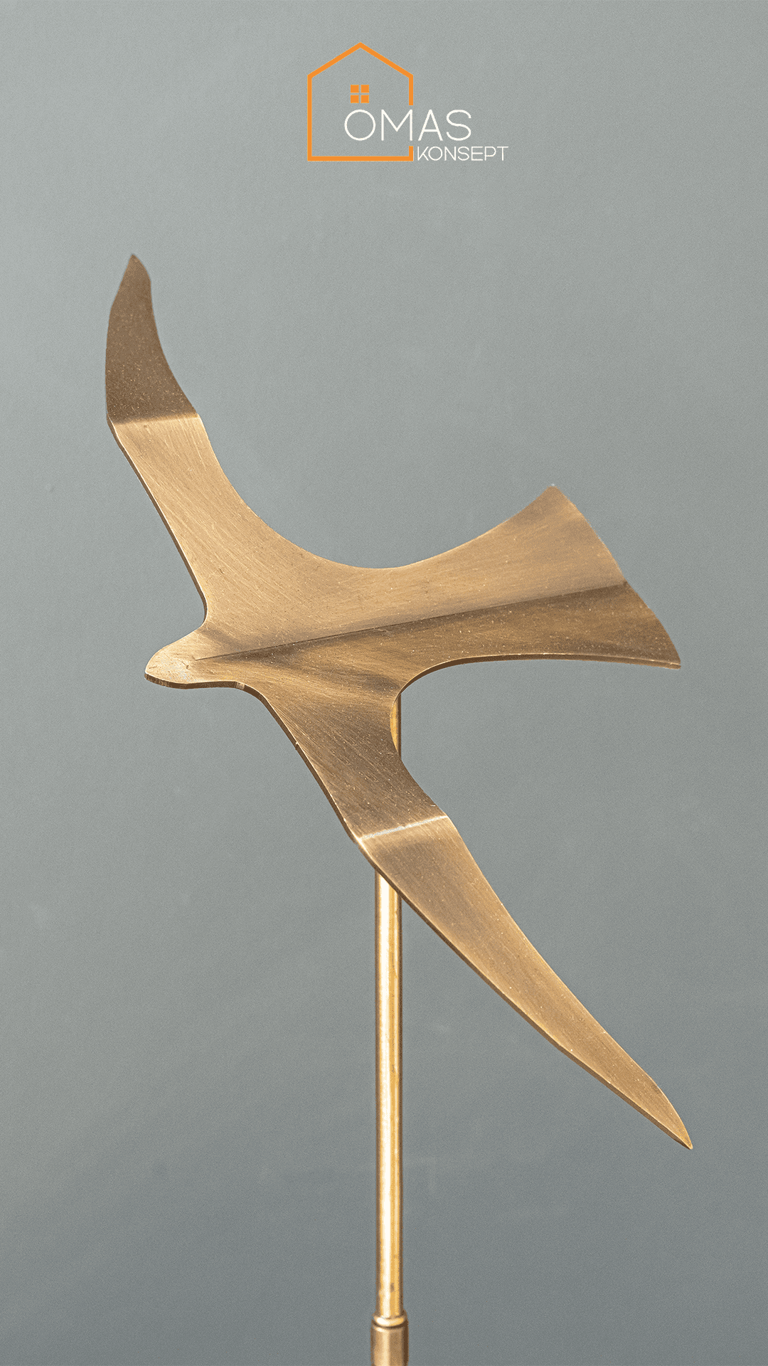 Gold Eskitme Metal 2'Li Dekoratif Kuş Obje Biblo