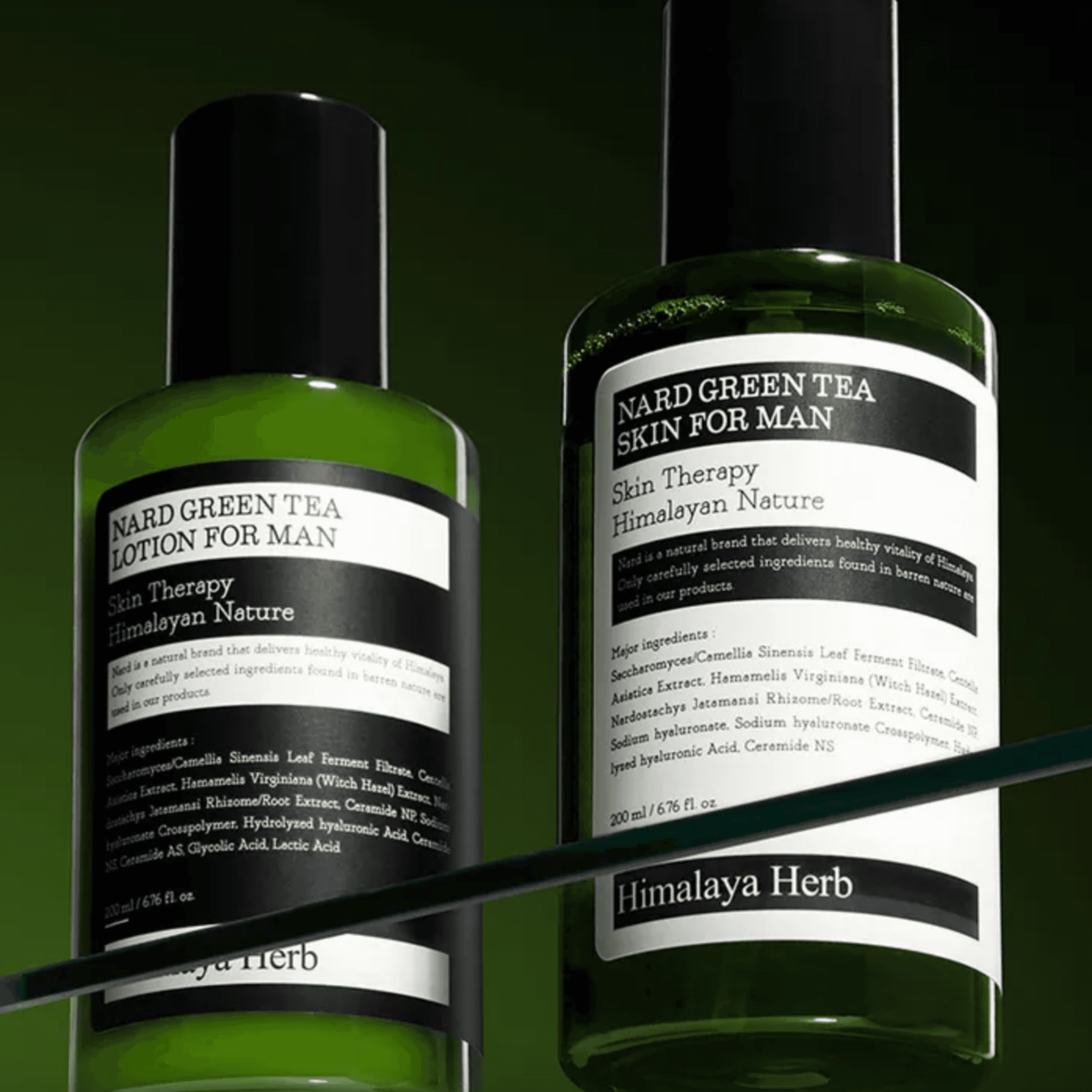 Green Tea Skin & Lotion Set For Man Skin/Lotion 200ml Skin/Lotion 30ml - Erkekler için Yeşil Çay Cilt ve Losyon Seti