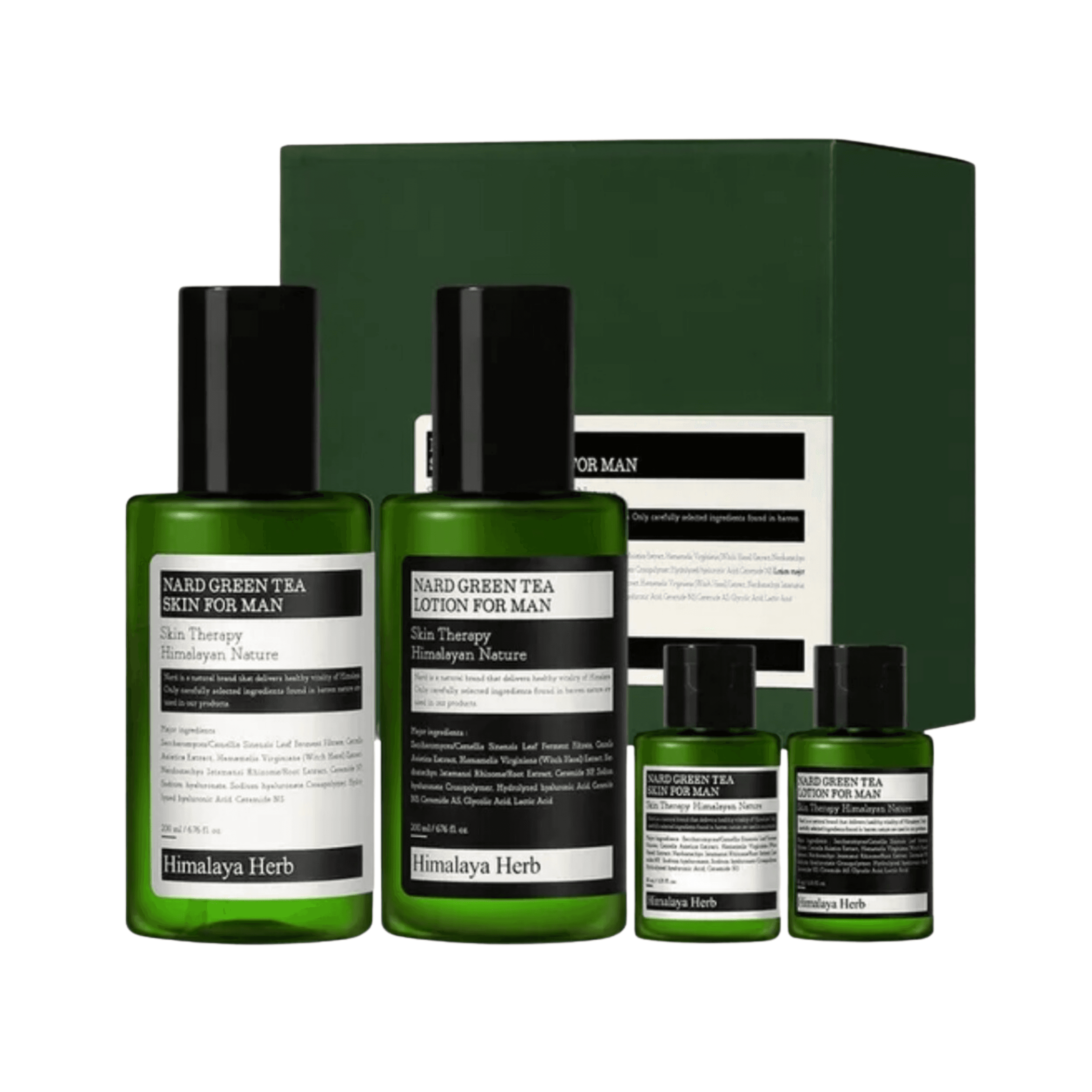 Green Tea Skin & Lotion Set For Man Skin/Lotion 200ml Skin/Lotion 30ml - Erkekler için Yeşil Çay Cilt ve Losyon Seti