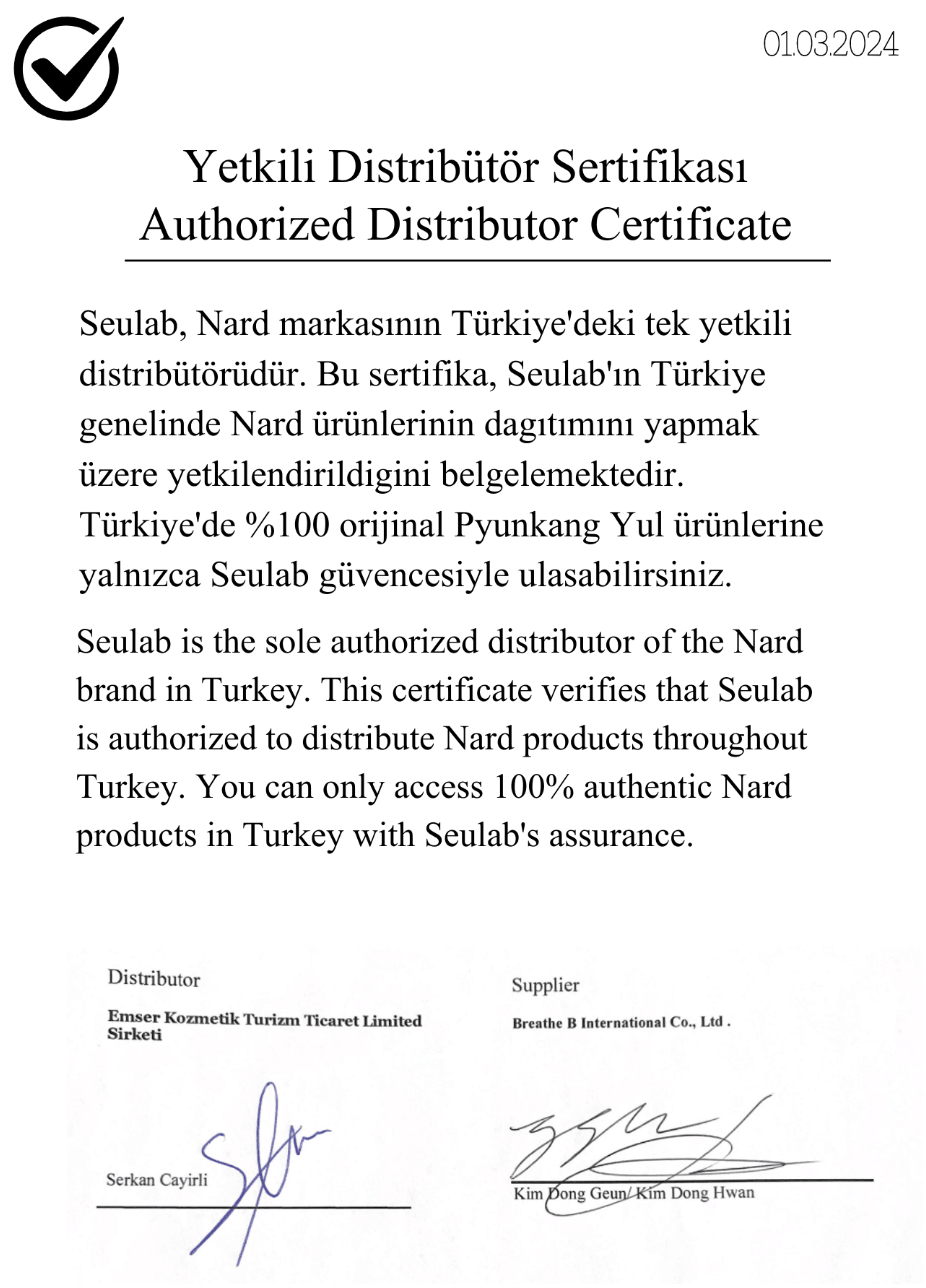 Nard - Yetkili Distribütör Sertifikası