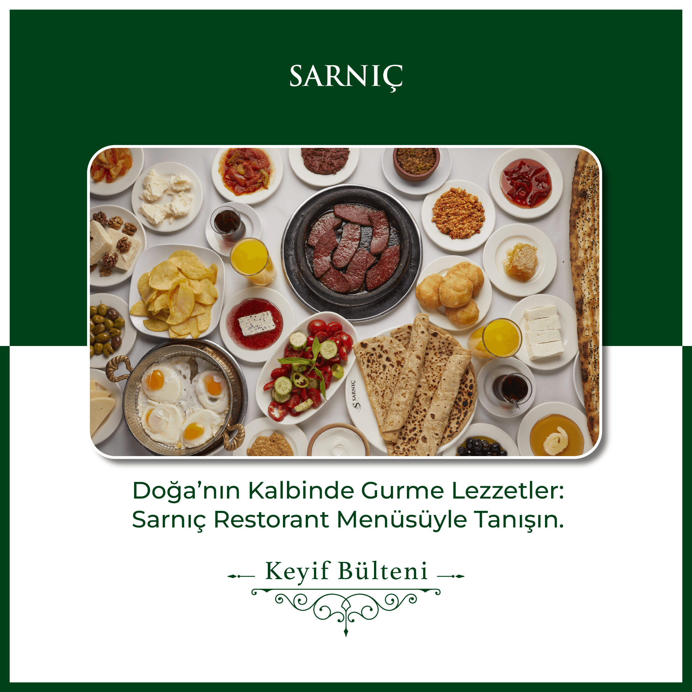 Doğa’nın Kalbinde Gurme Lezzetler: Sarnıç Restorant Menüsüyle Tanışın