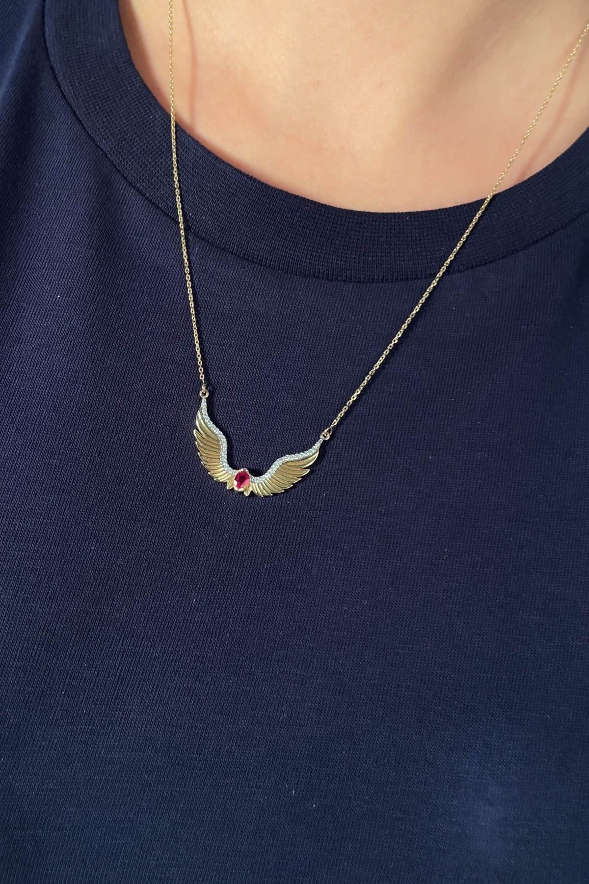 14 Ayar Altın Özel Tasarım Kolye
