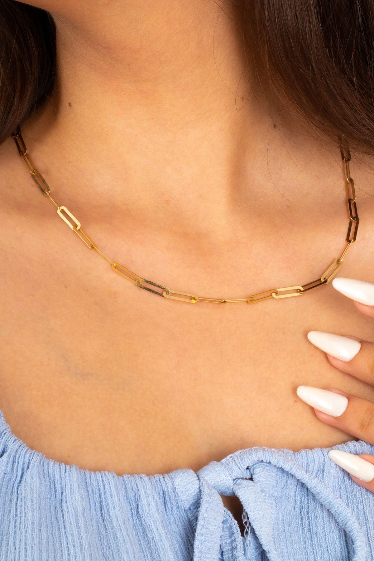14 Ayar Altın 4 Mm Tiffany Kolye Kolye