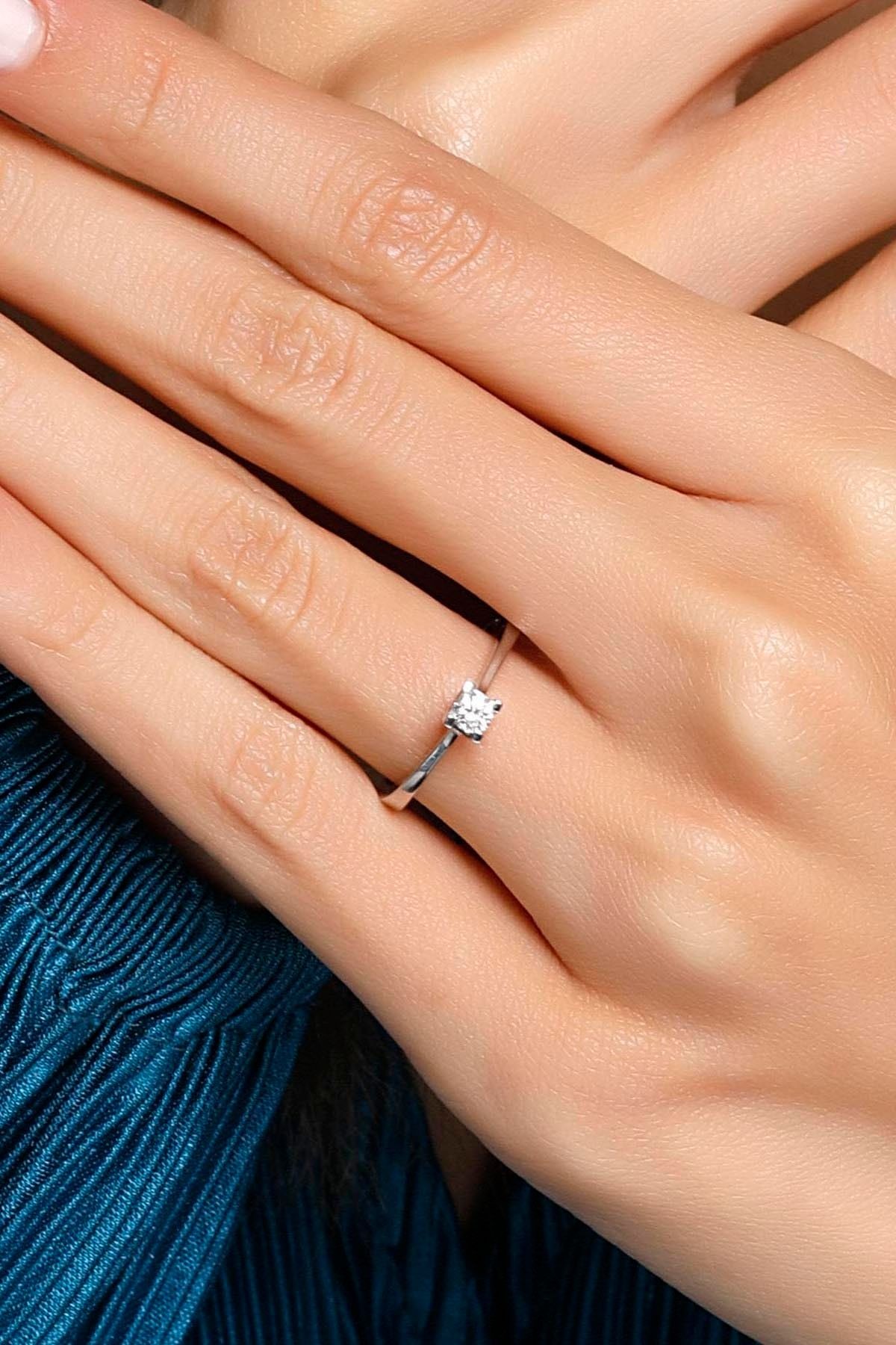 Pırlanta 0.16 Carat Tektaş Yüzük