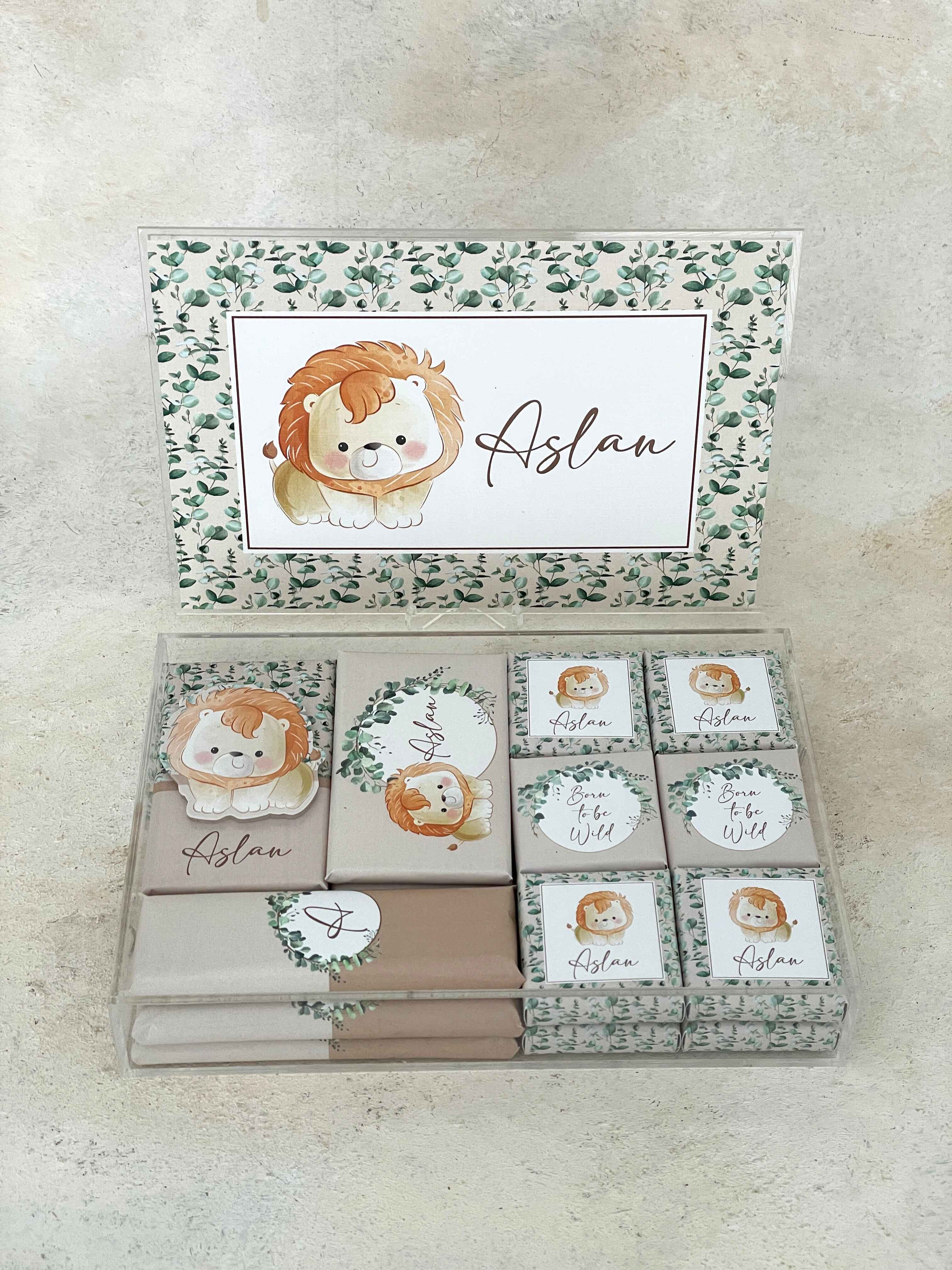 Lion & Nature Pleksi Çikolata Kutusu