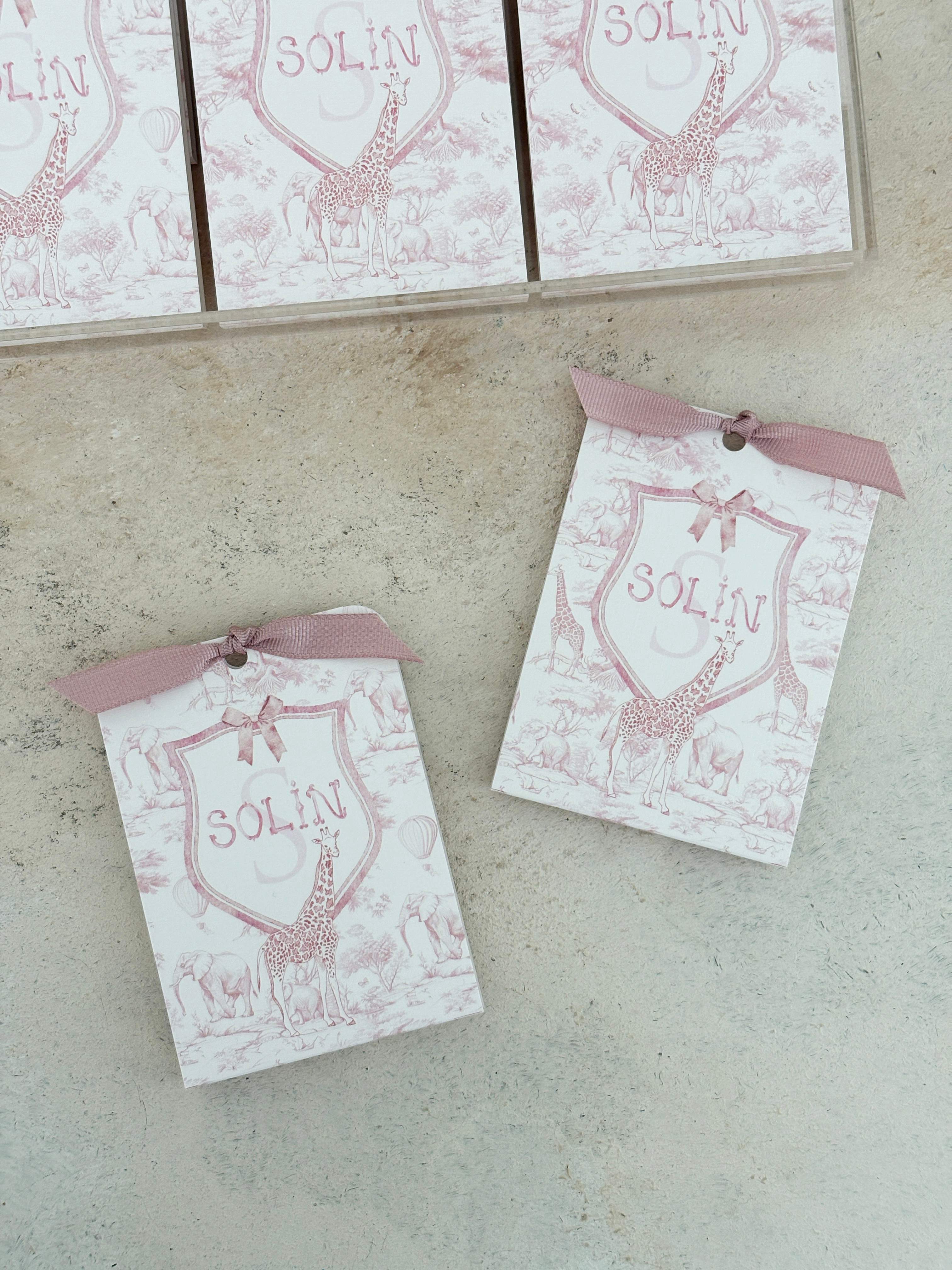 Giraffe Baby Crest Toile Pleksi Magnet ve Kılıfı