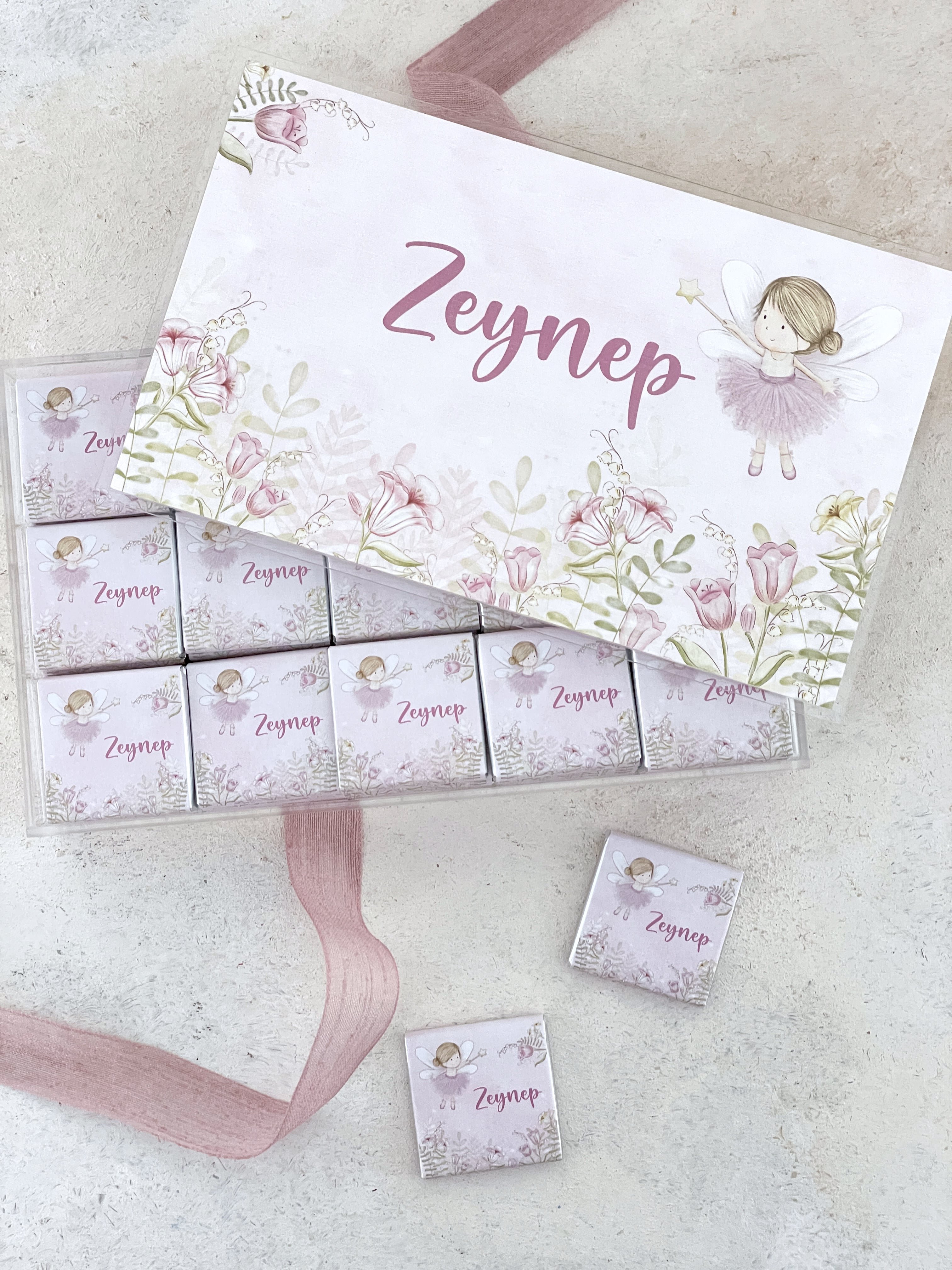 Fairy Garden Madlen Pleksi Çikolata Kutusu