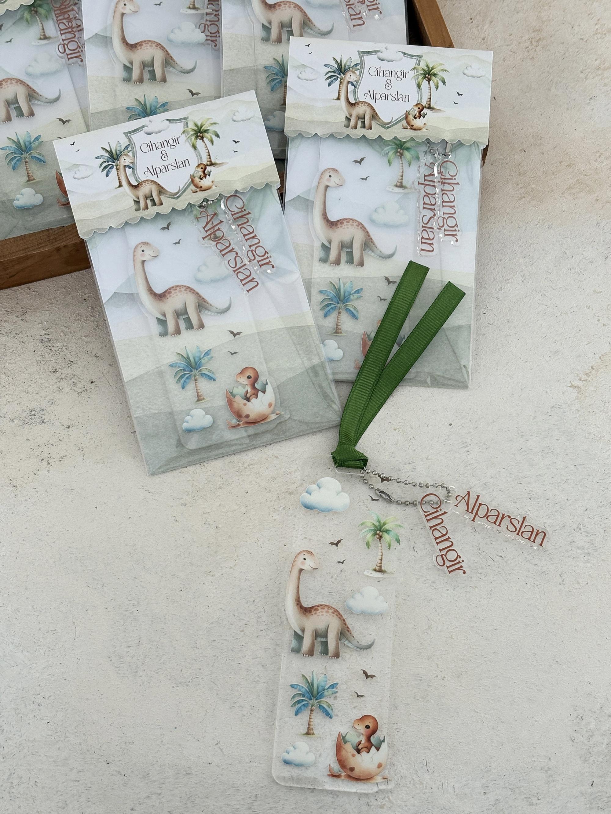 Baby Dino Bro Pleksi Kitap Ayracı