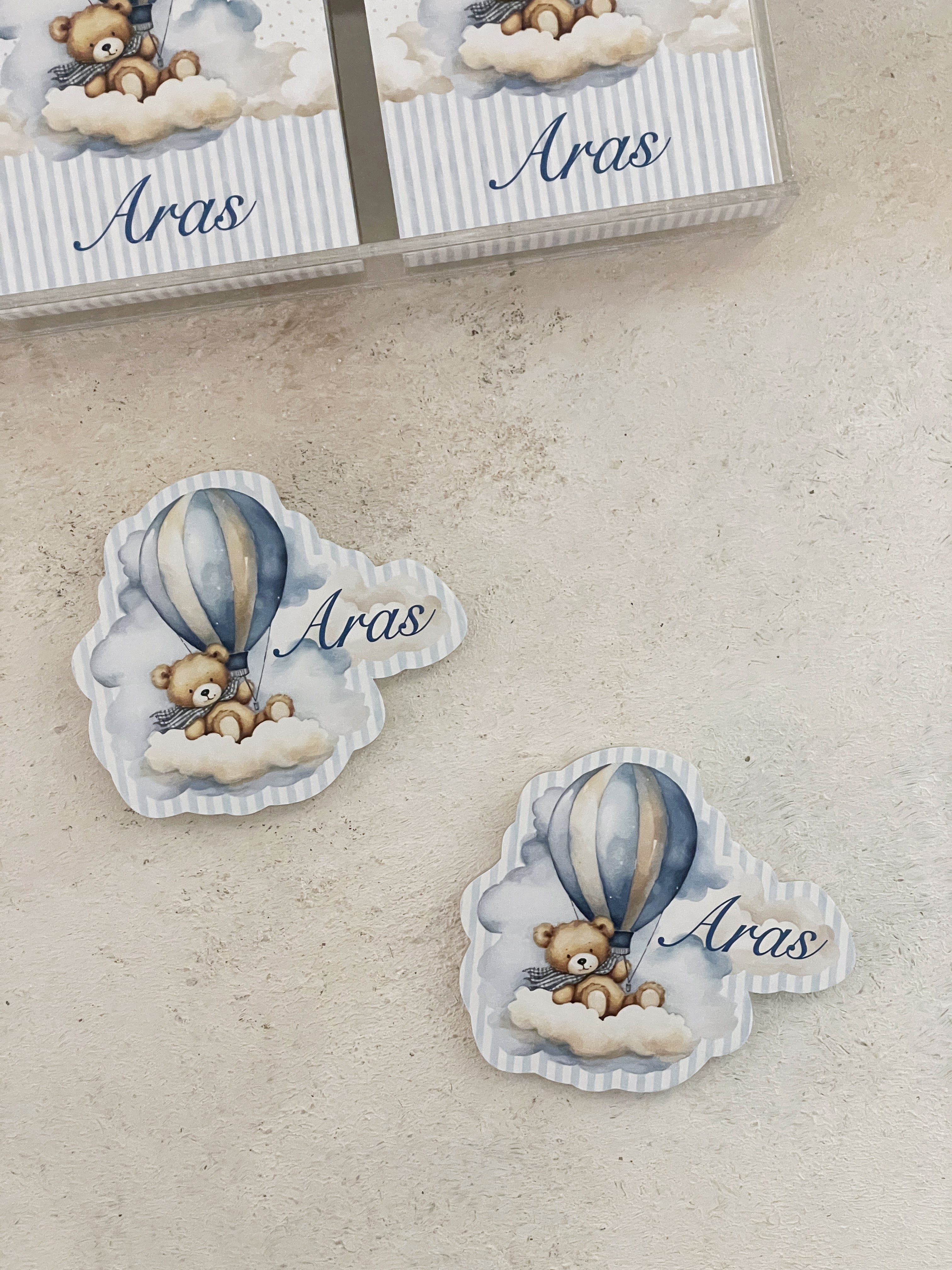 Bears & Balloons Pleksi Magnet ve Kılıfı