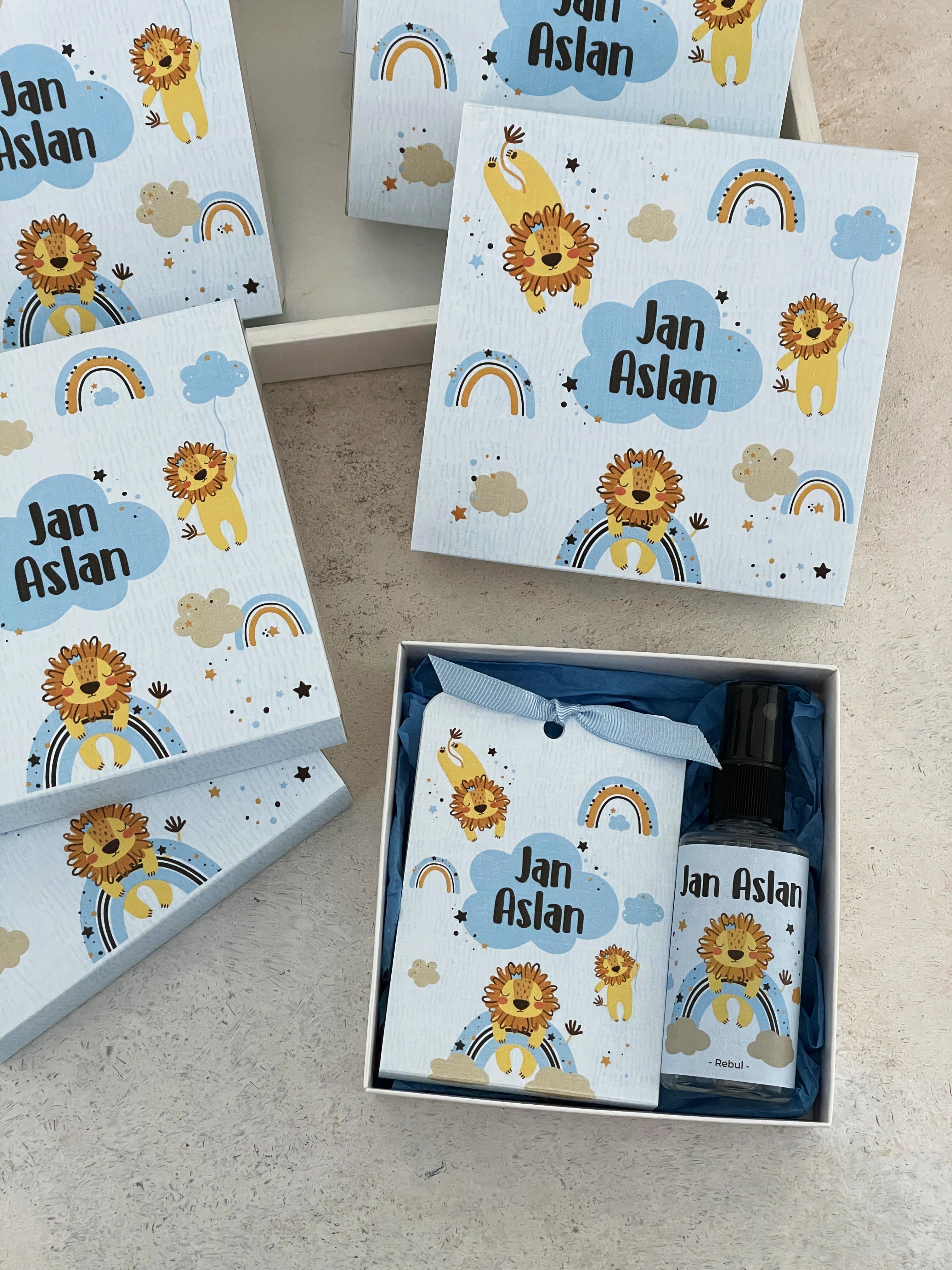 Aslan & Gökkuşağı Mavi Hediye Seti