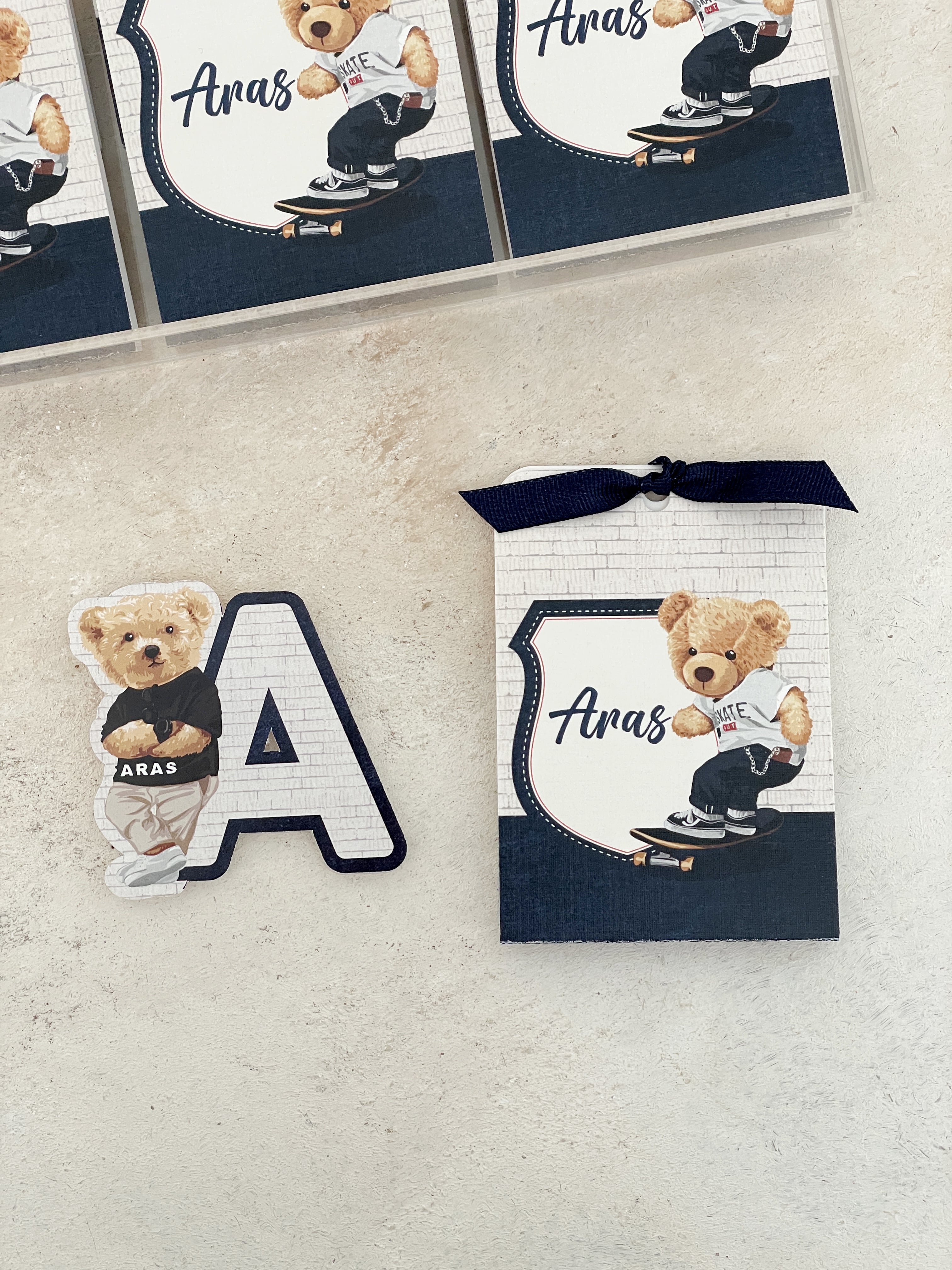 Polo Bear & Retro Car Pleksi Magnet ve Kılıfı