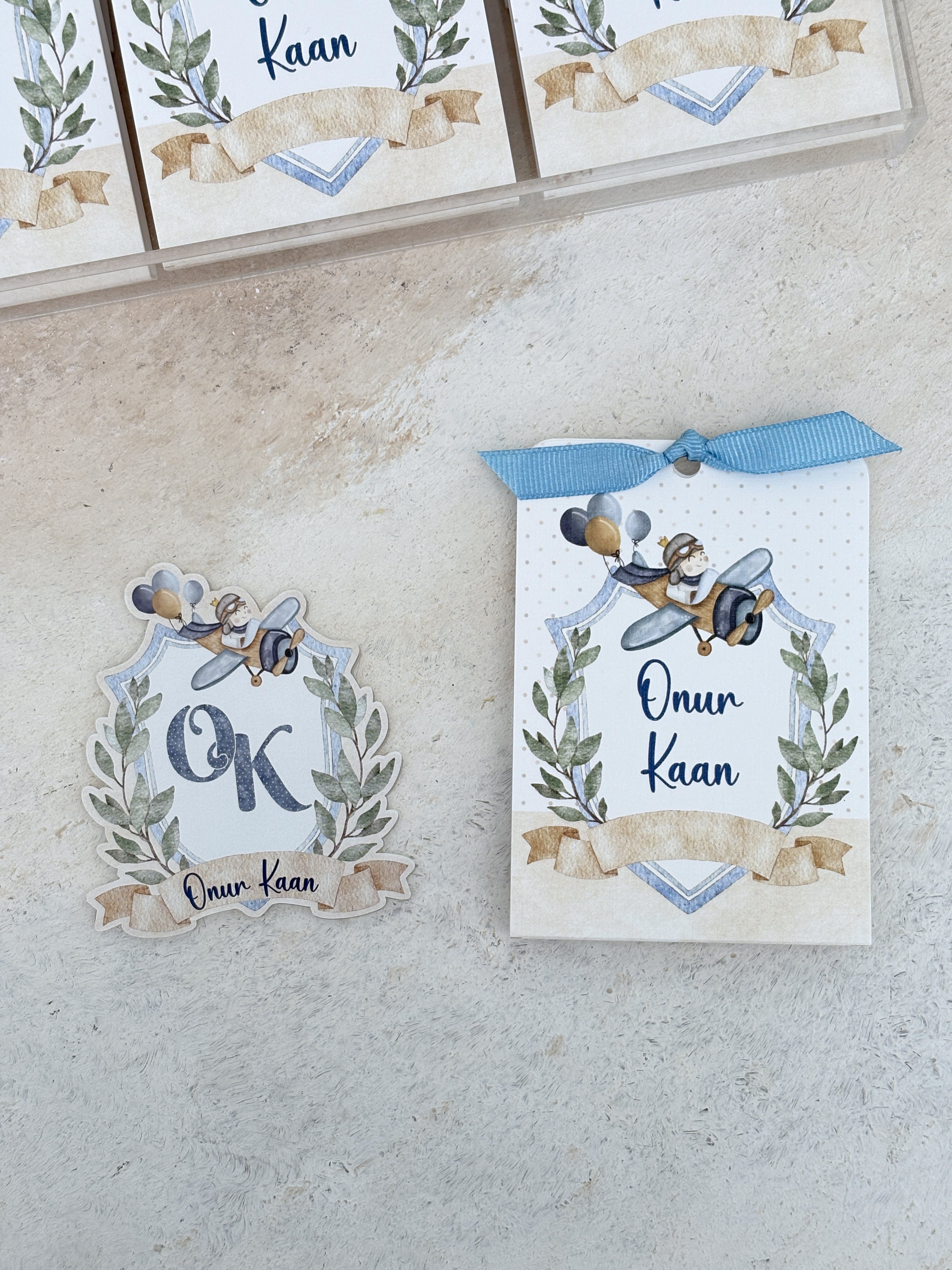 Vintage Plane Magnet ve Kılıfı