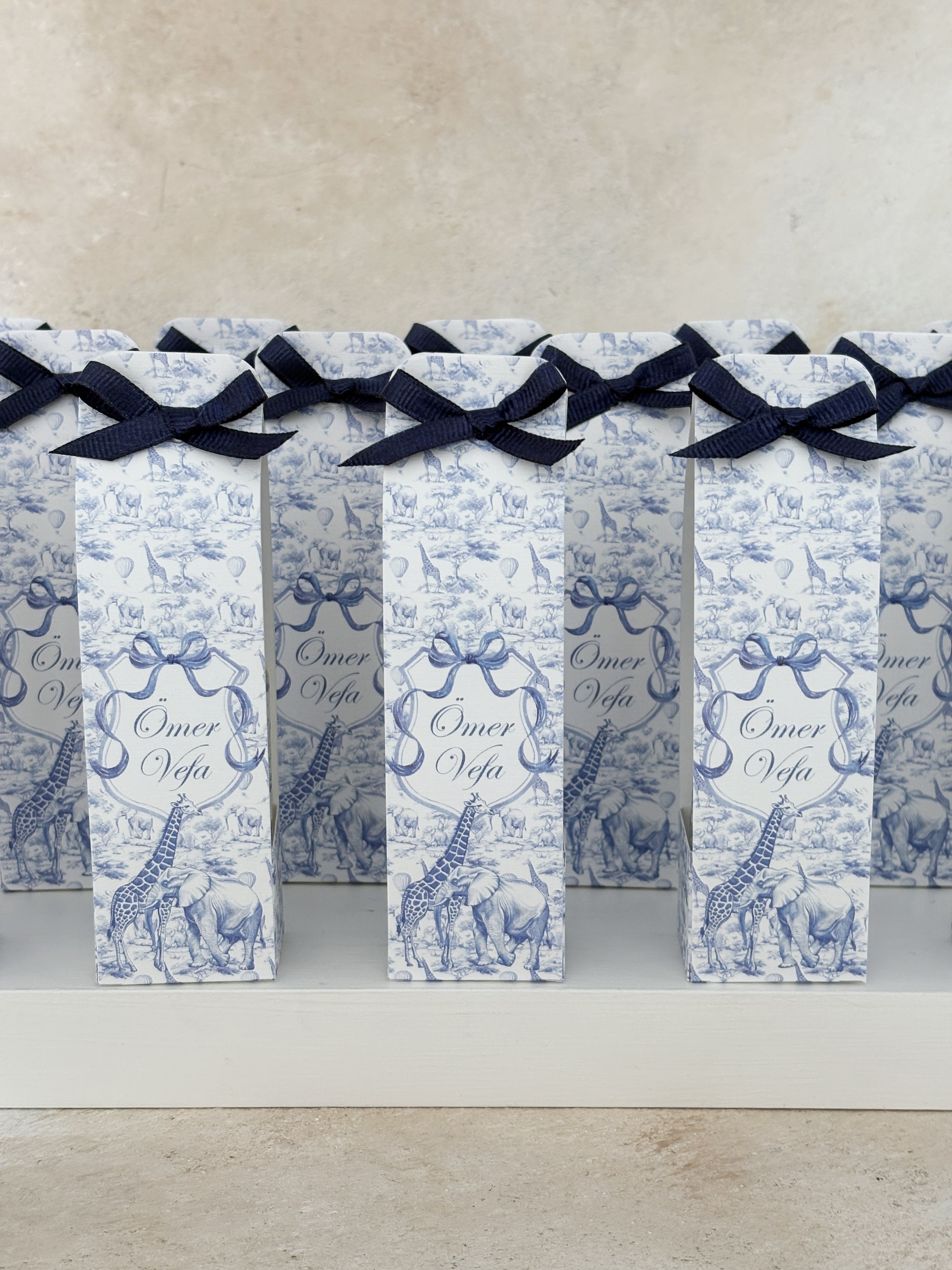 Chinoserie Baby Toile De Jouy Blue Kolonya ve Kılıfı