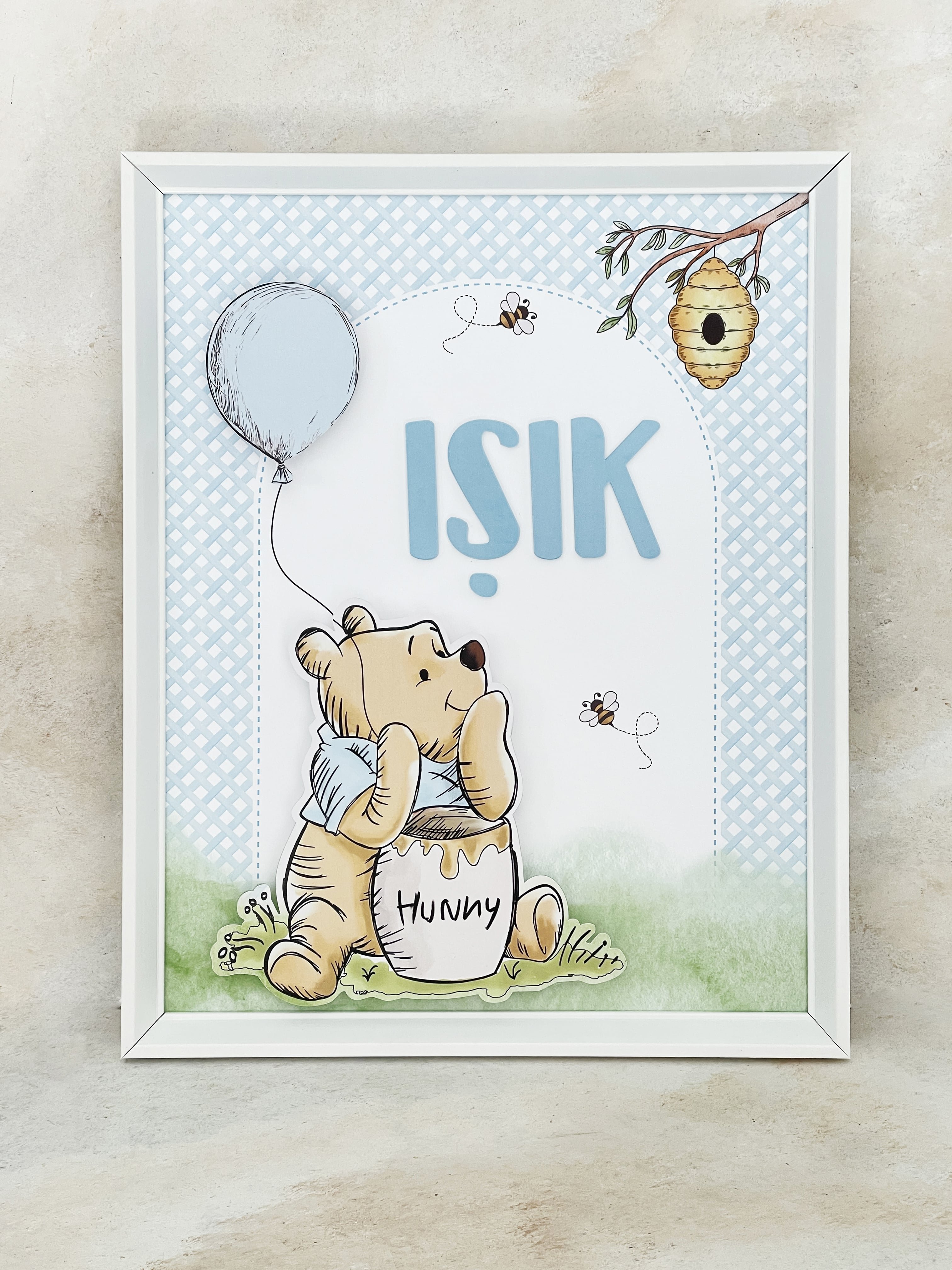 Winnie The Pooh Sketch Kapı Süsü