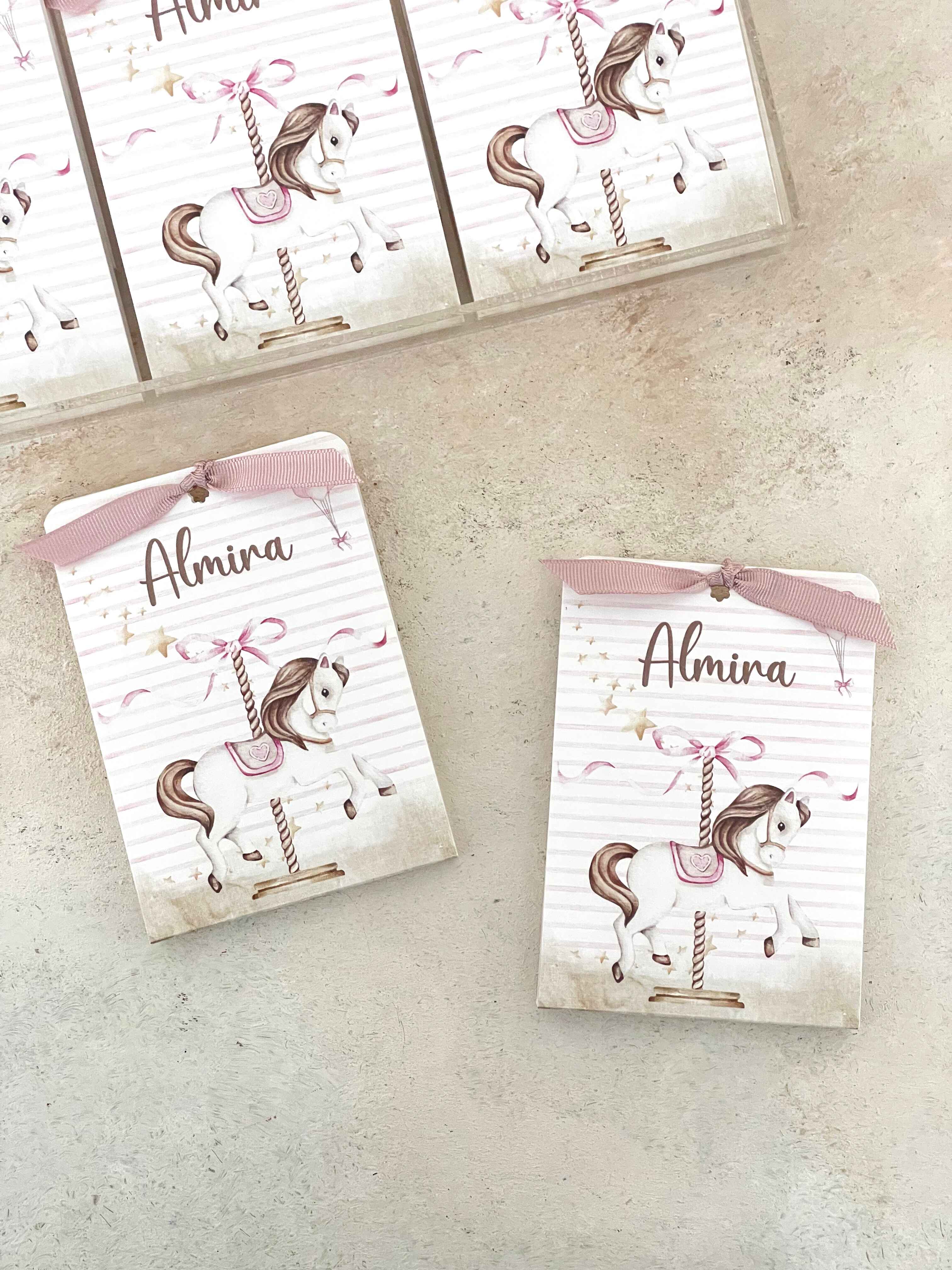 Carousel Pink Pleksi Magnet ve Kılıfı