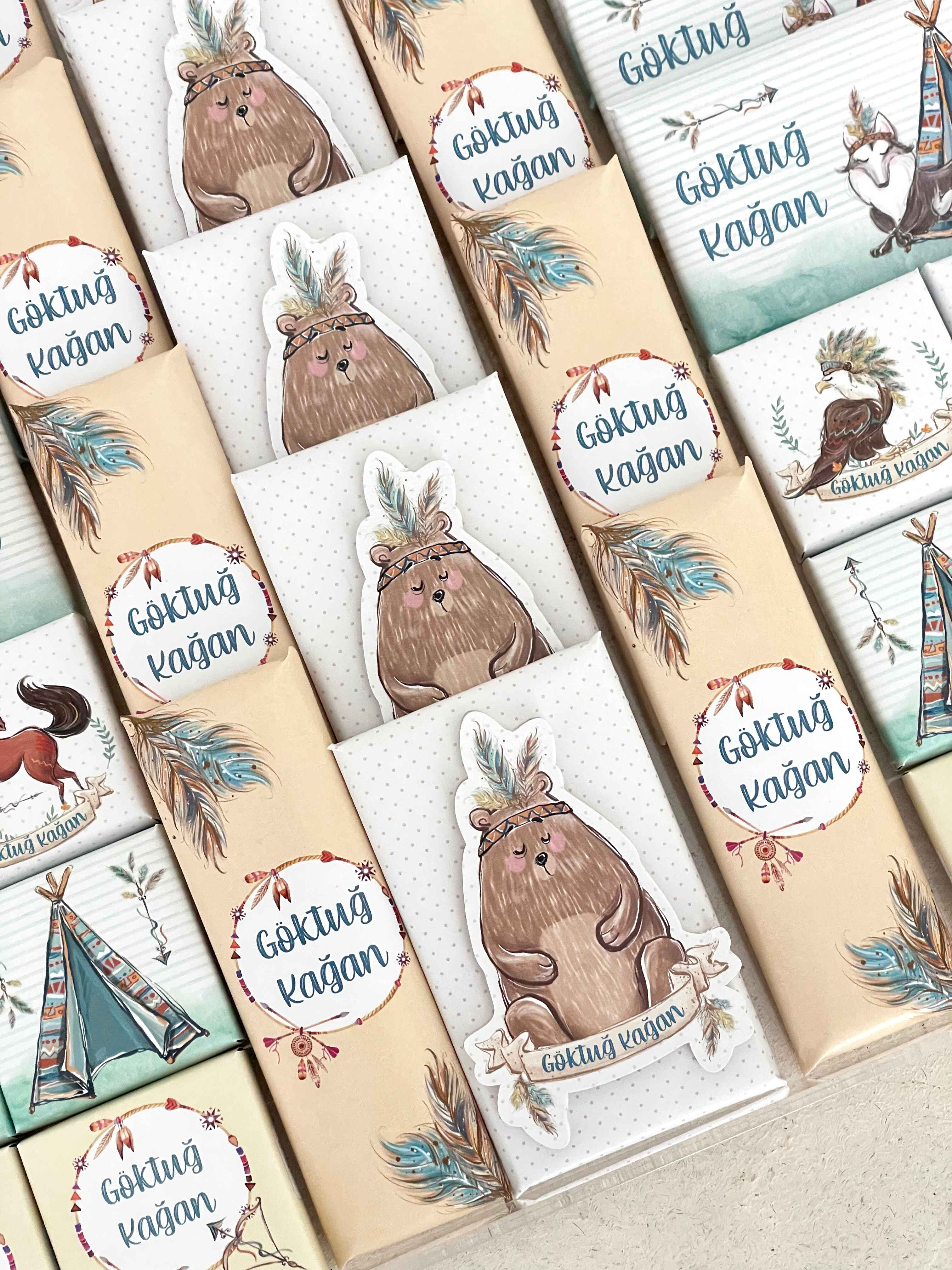 Boho Animals Çikolata Seti