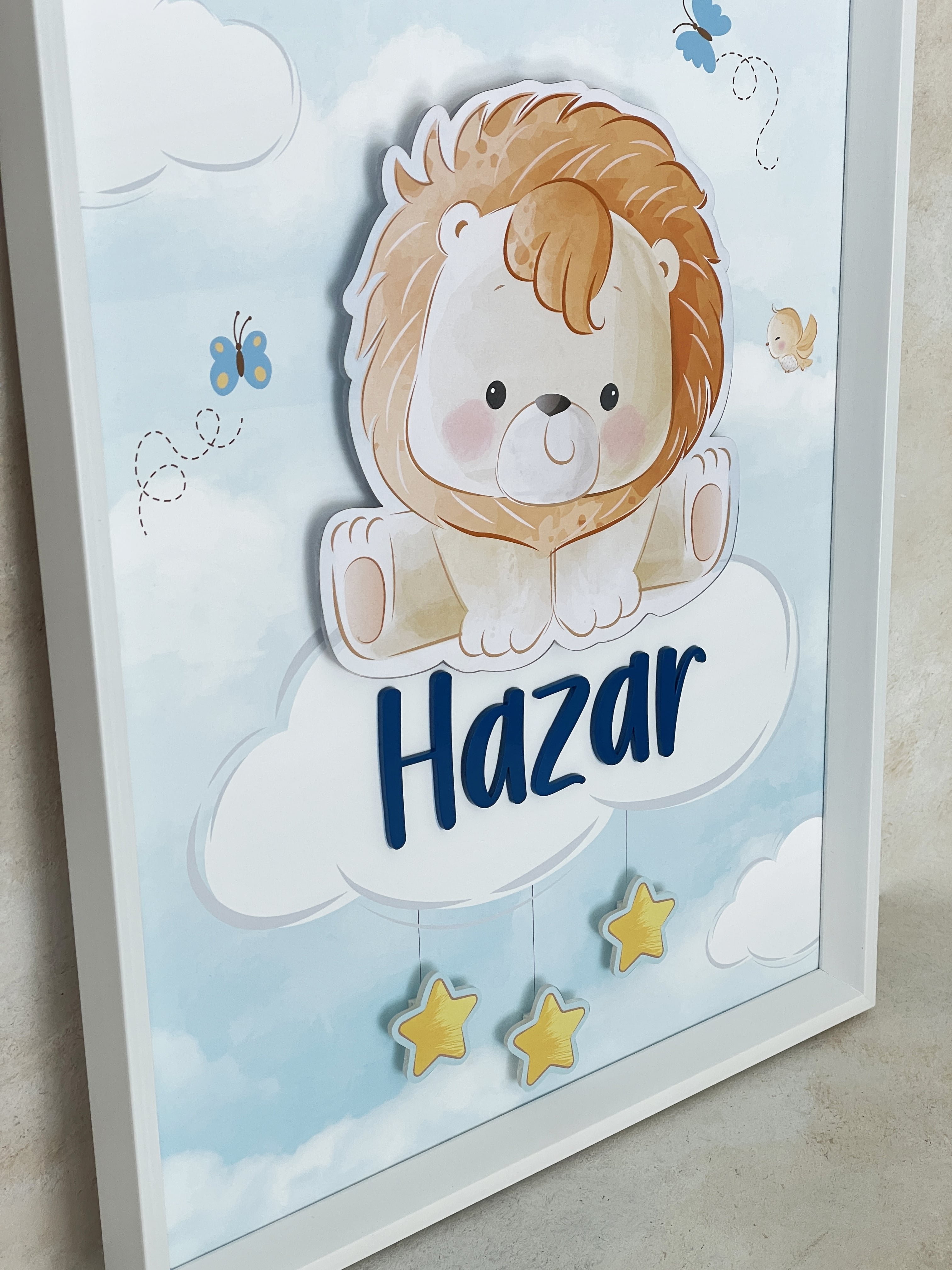 Kelebekli Aslan Kapı Süsü