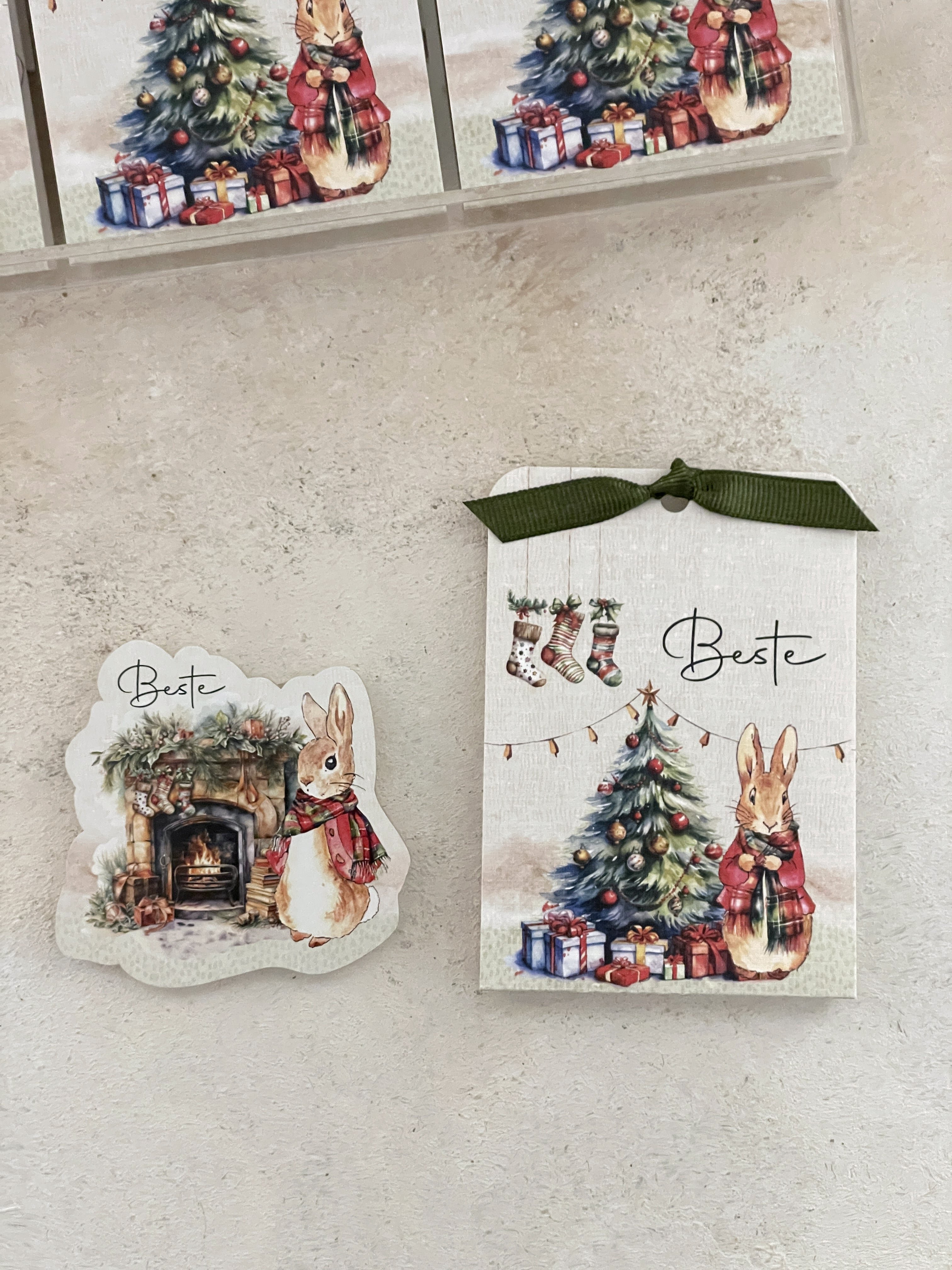 Peter Rabbit Christmas Pleksi Magnet ve Kılıfı