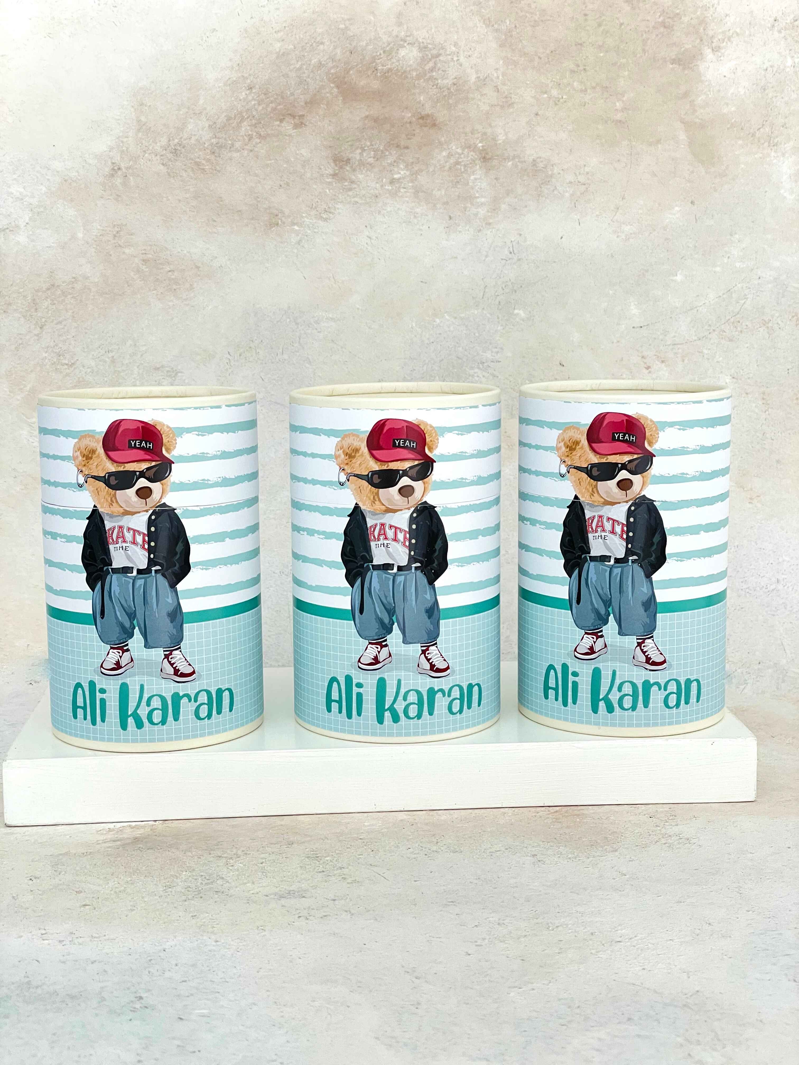 Polo Bear Mint Kaplama Silindir Kutu
