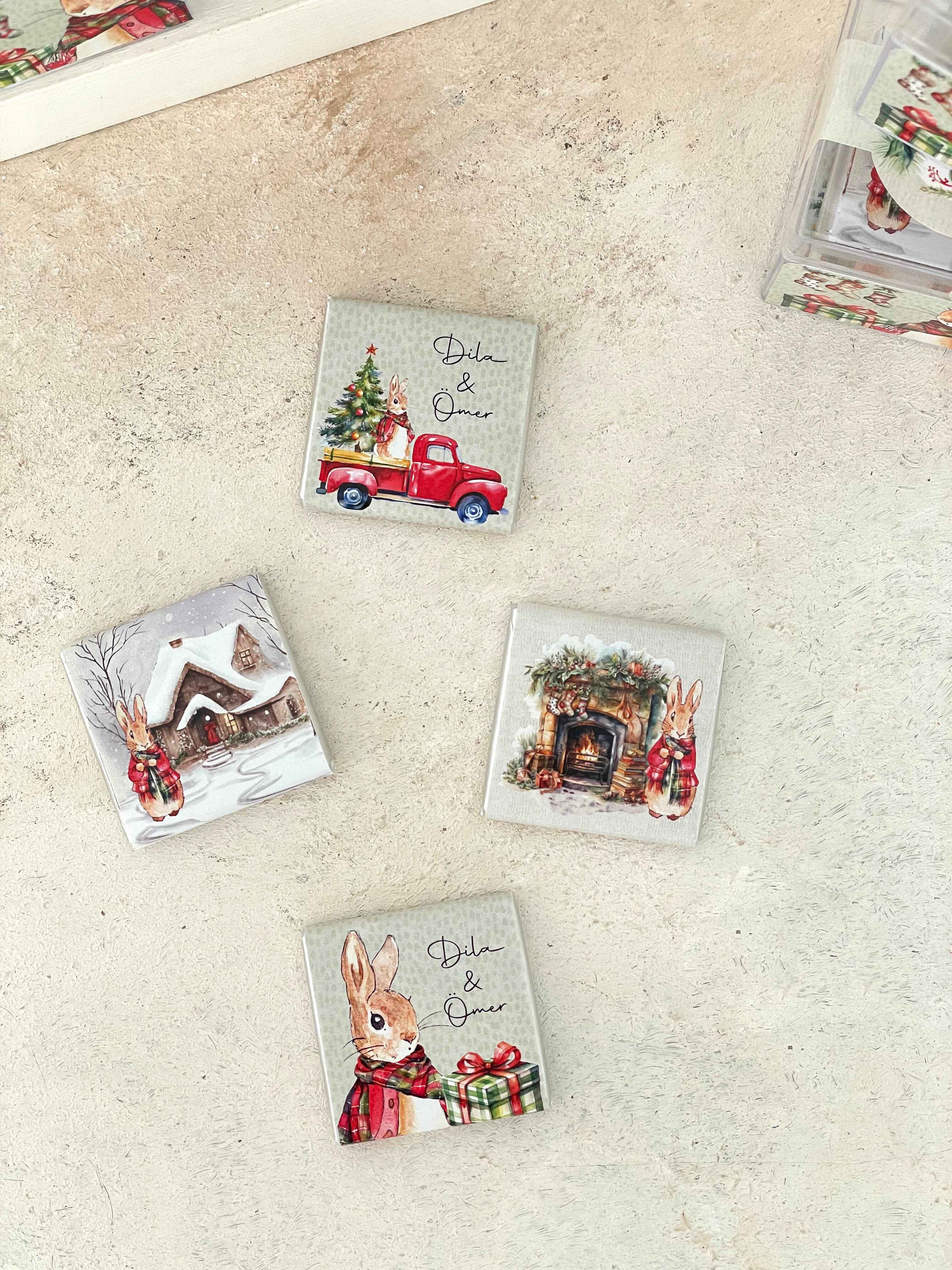 Peter Rabbit Christmas Mika Çikolata Küpü