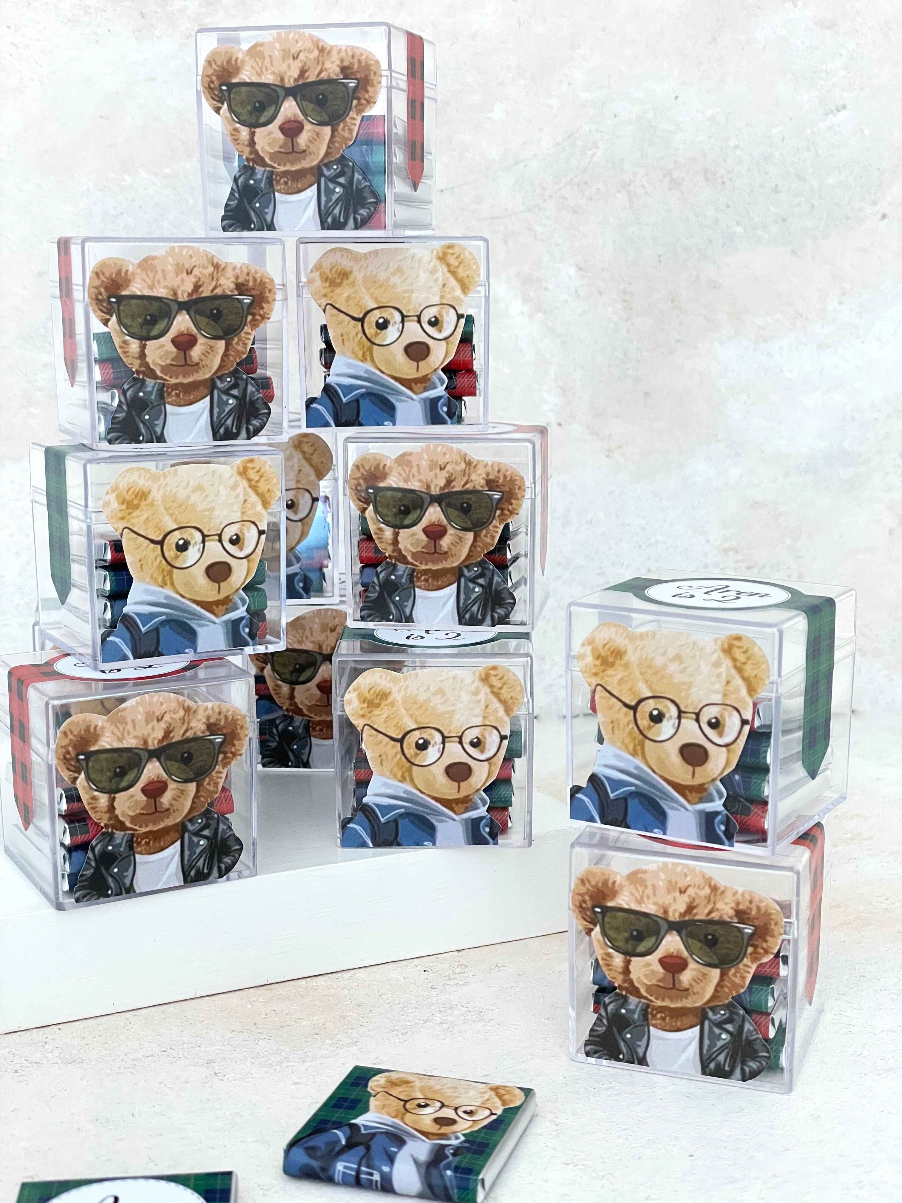 Polo Bear Kırmızı/Yeşil Çikolata Küpü