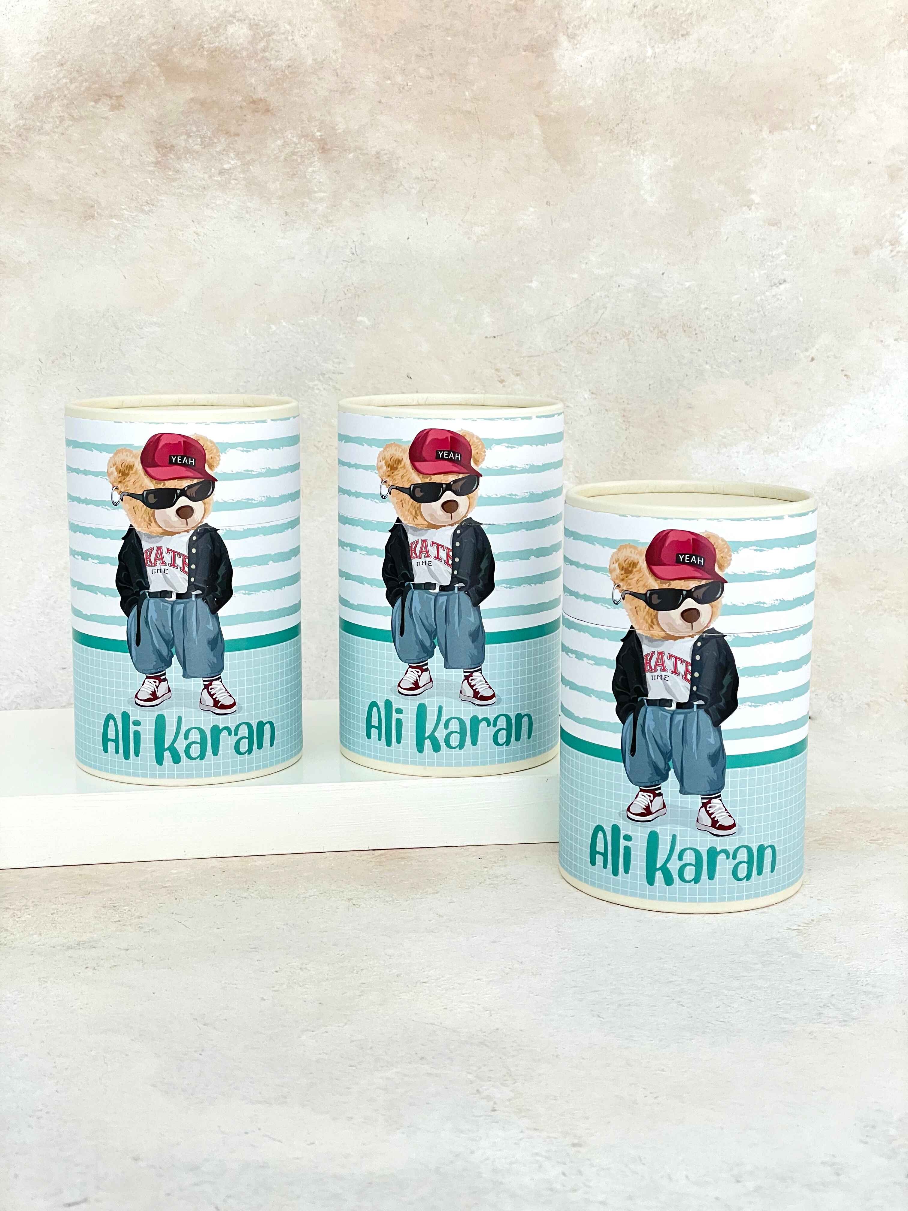 Polo Bear Mint Kaplama Silindir Kutu