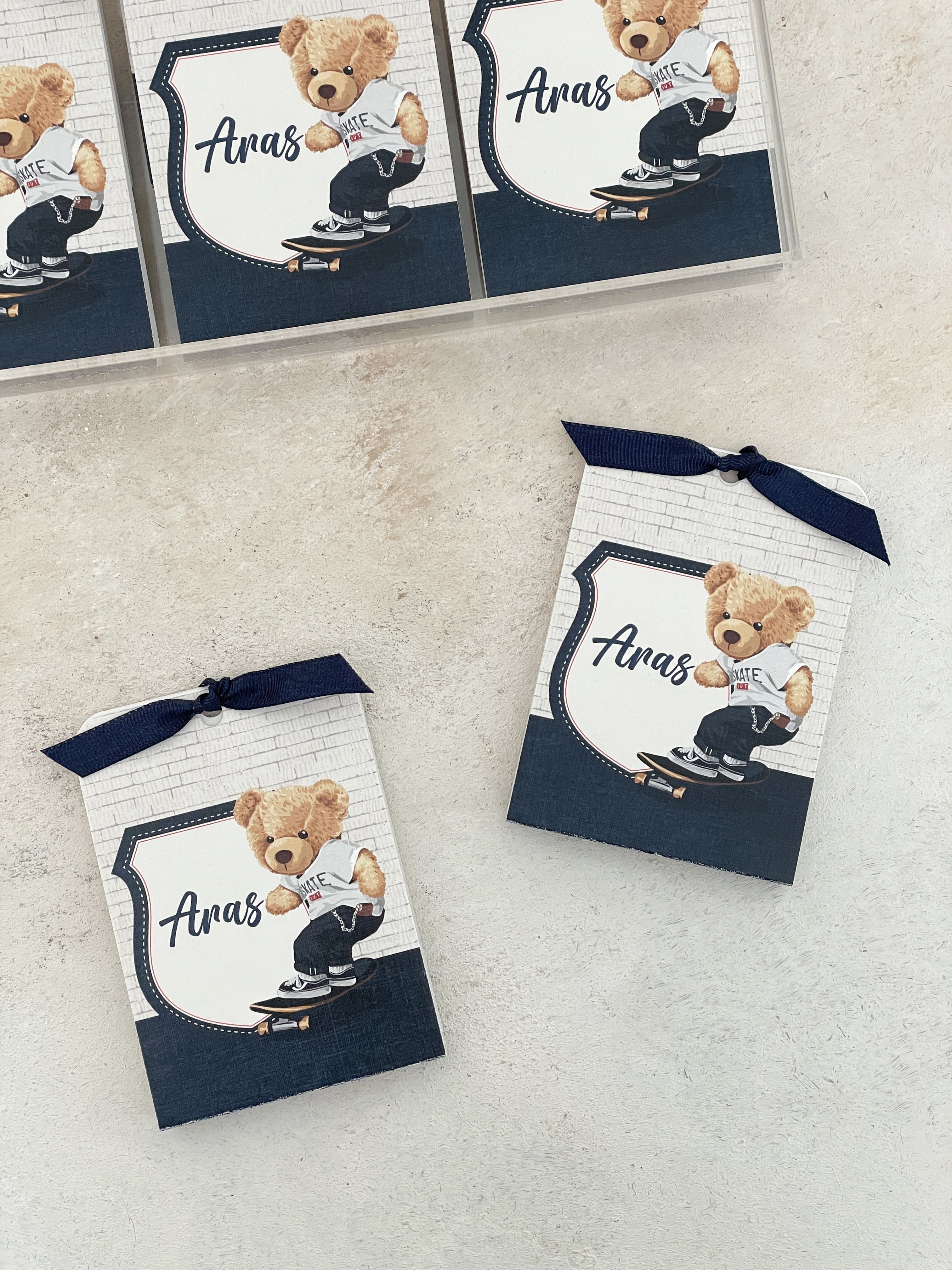 Polo Bear & Retro Car Pleksi Magnet ve Kılıfı