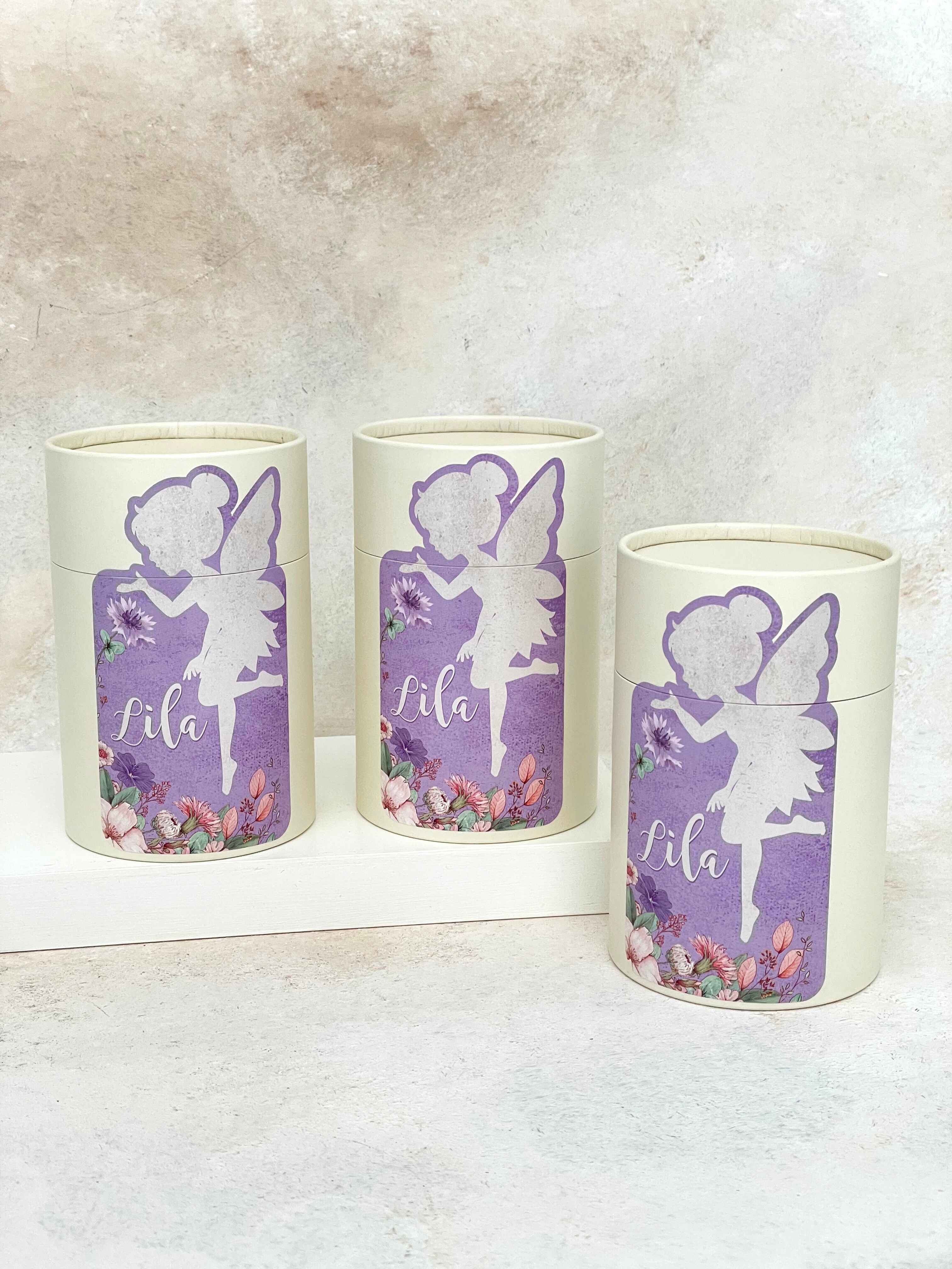 Fairy & Flowers Lilac Silindir Kutu