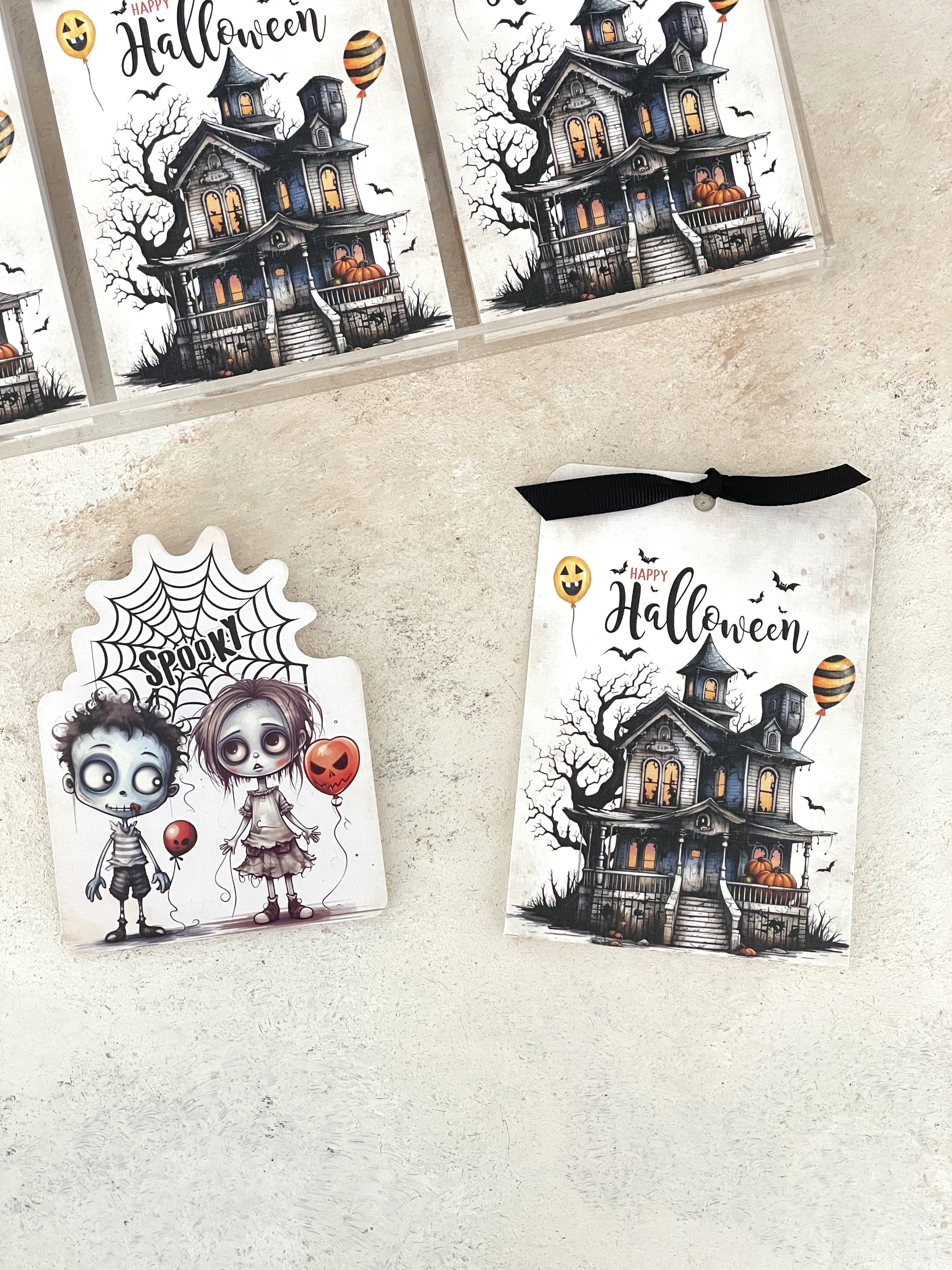 Gothic Halloween Pleksi Magnet ve Kılıfı