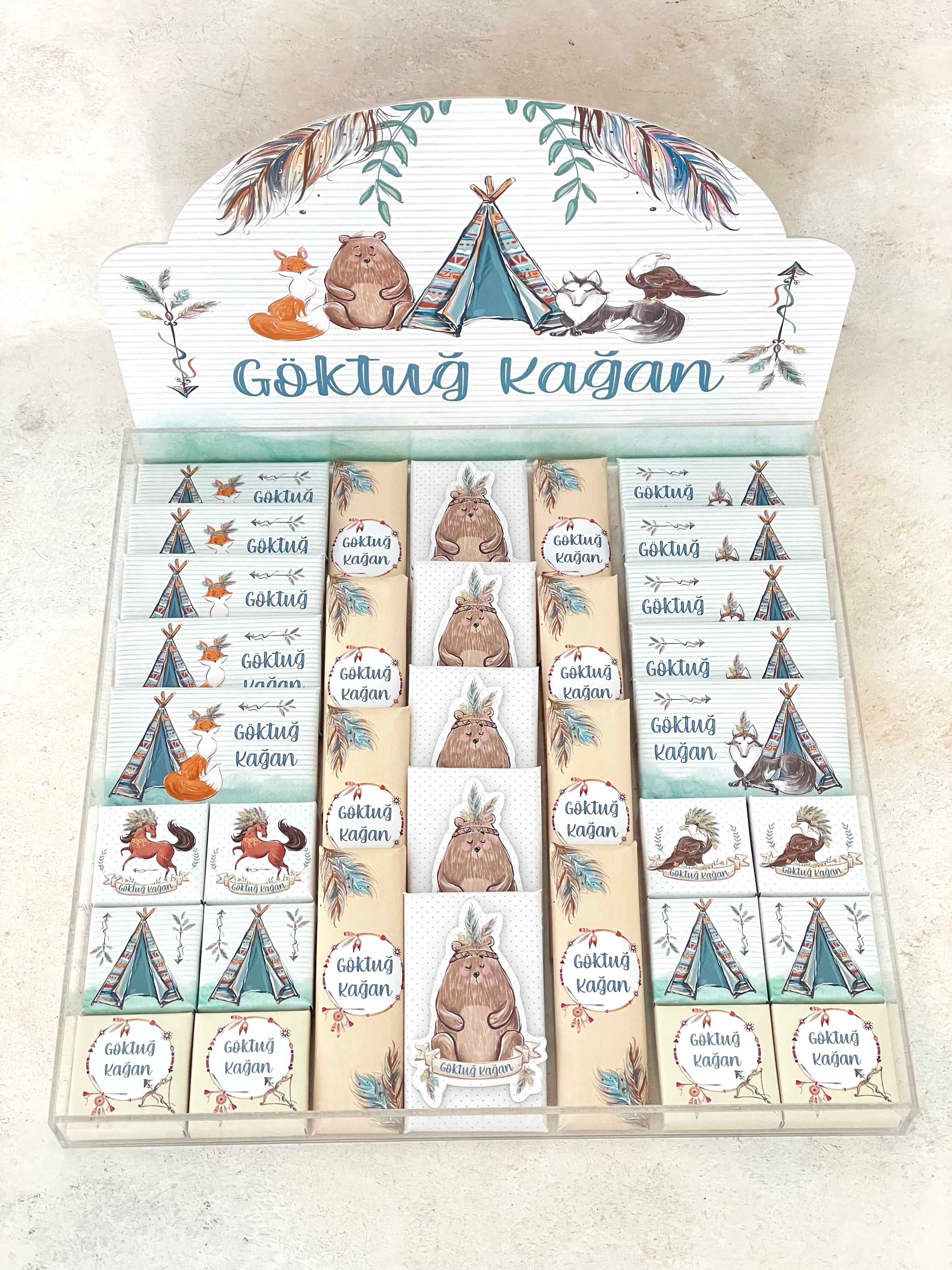 Boho Animals Çikolata Seti