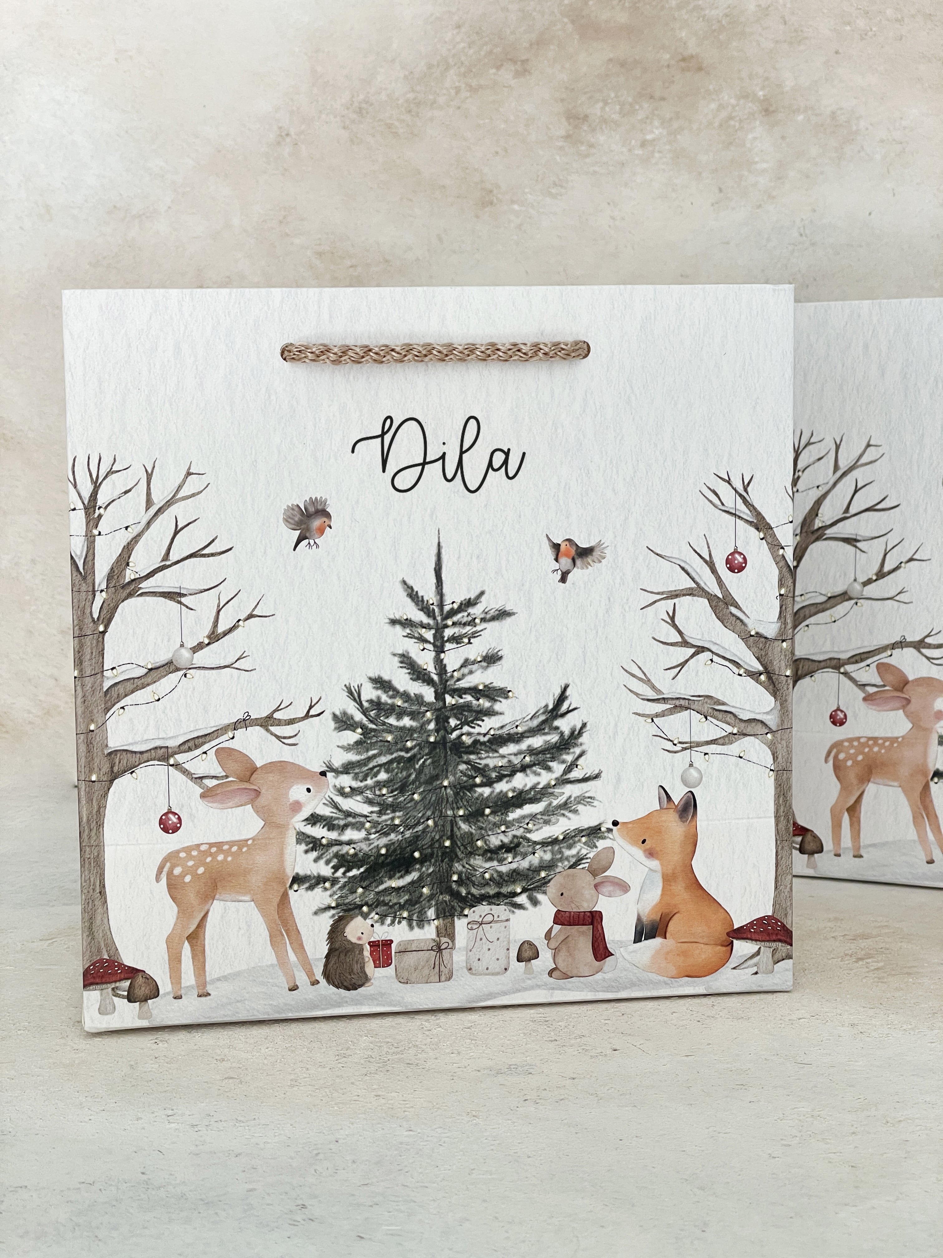 Woodland Christmas Hediye Çantası
