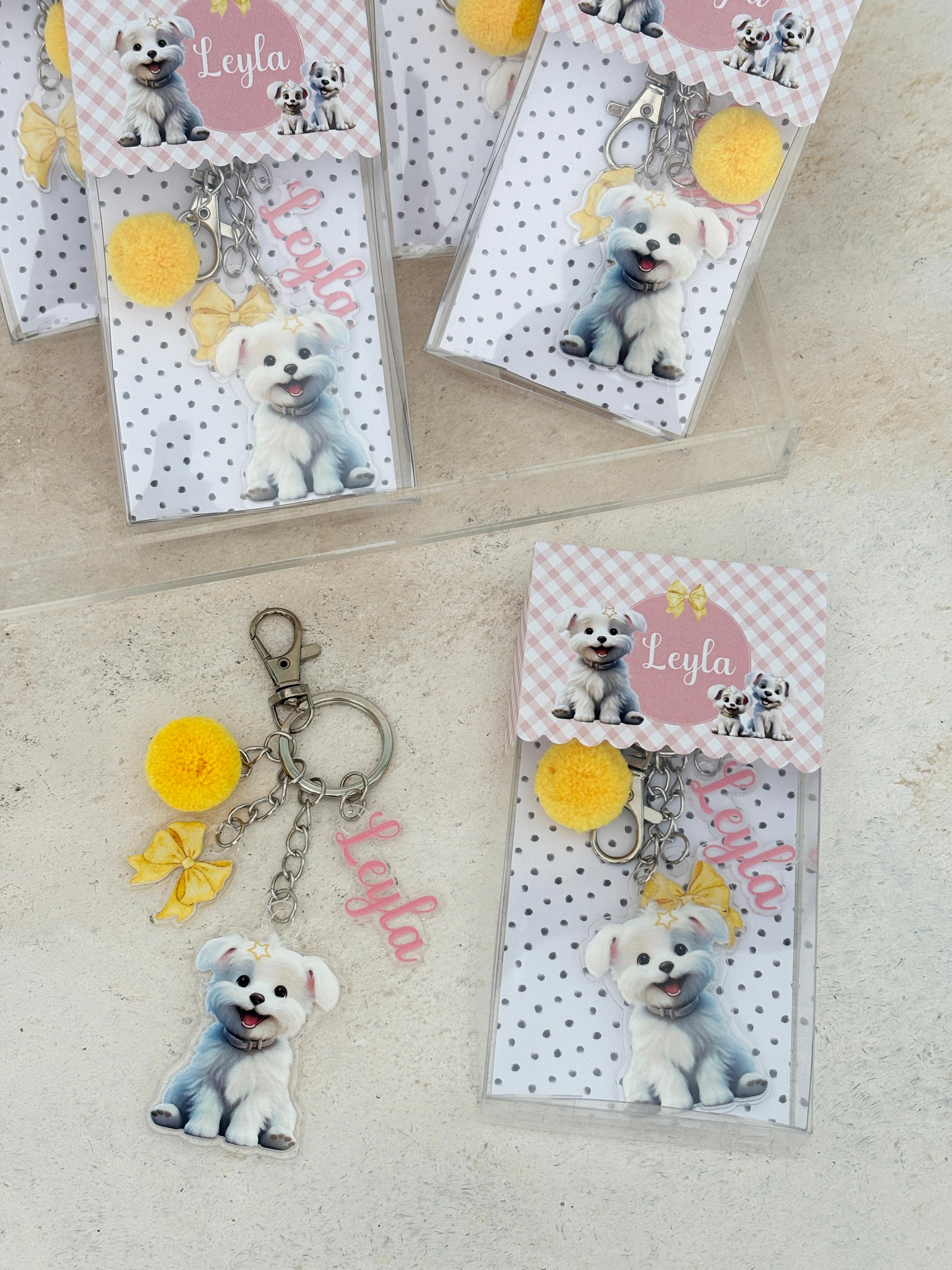 Bichon Frise Anahtarlık ve Kutusu