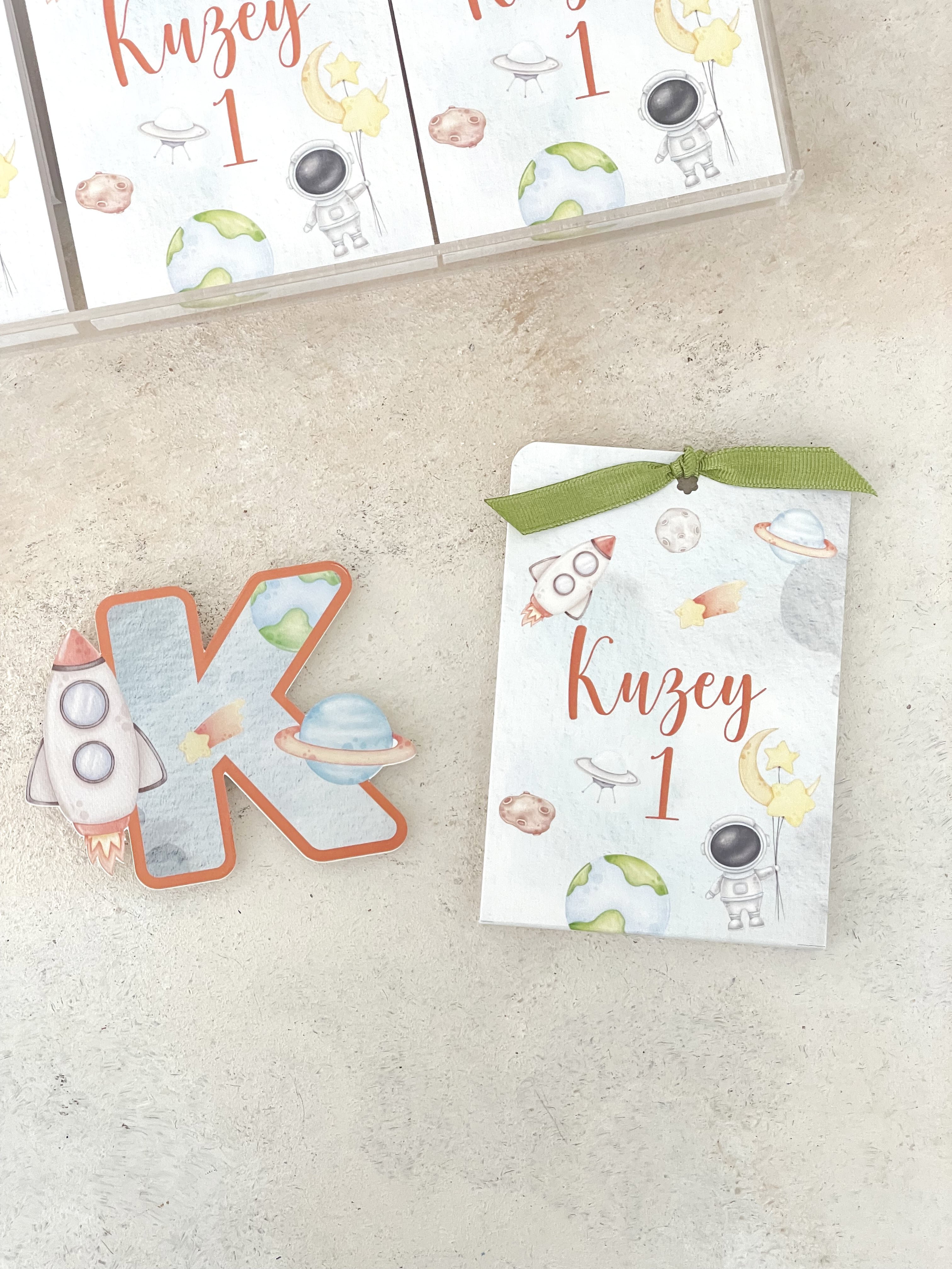 Space Harf Pleksi Magnet ve Kılıfı