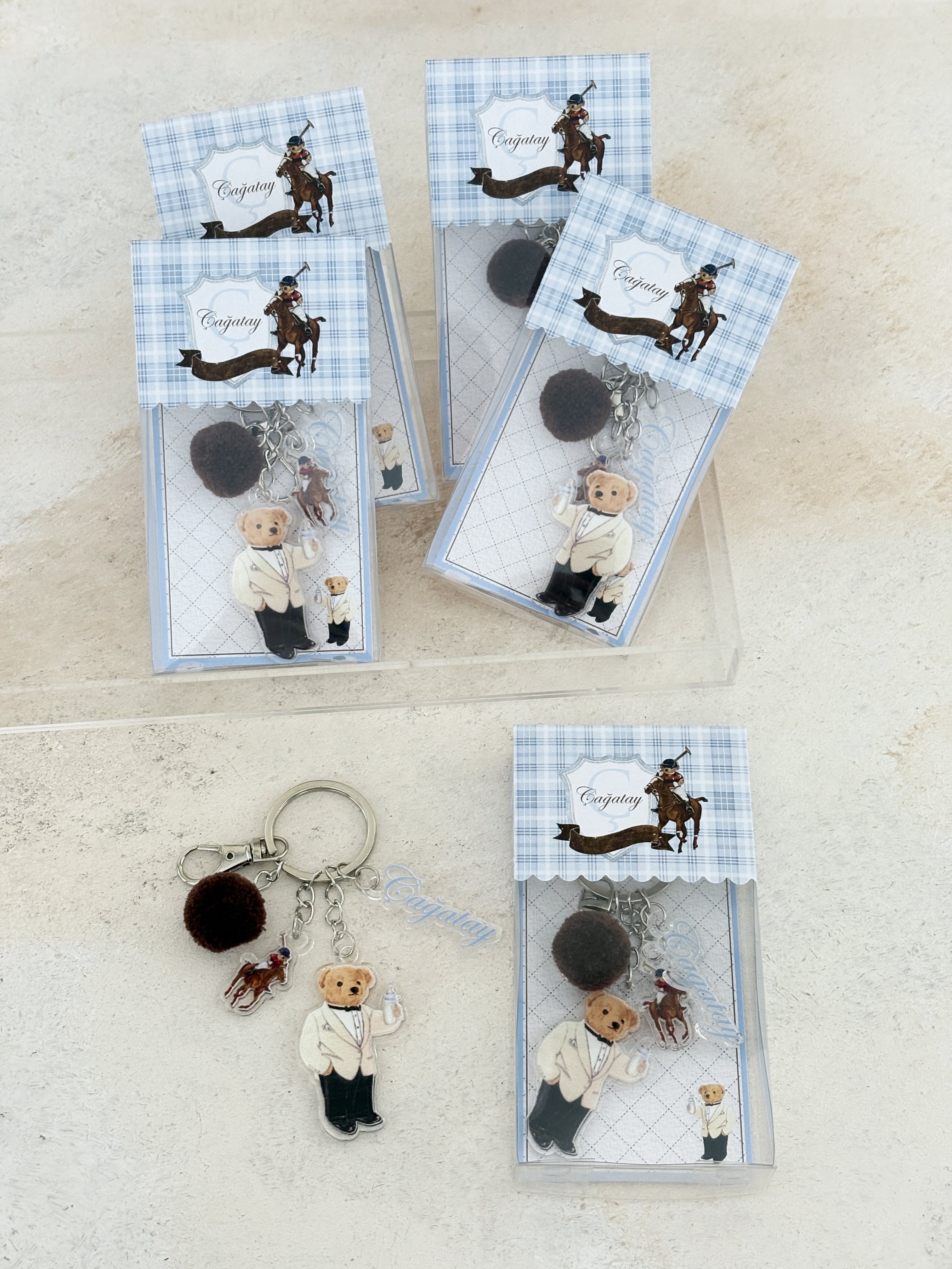 Polo Player Polo Bear Anahtarlık ve Kutusu