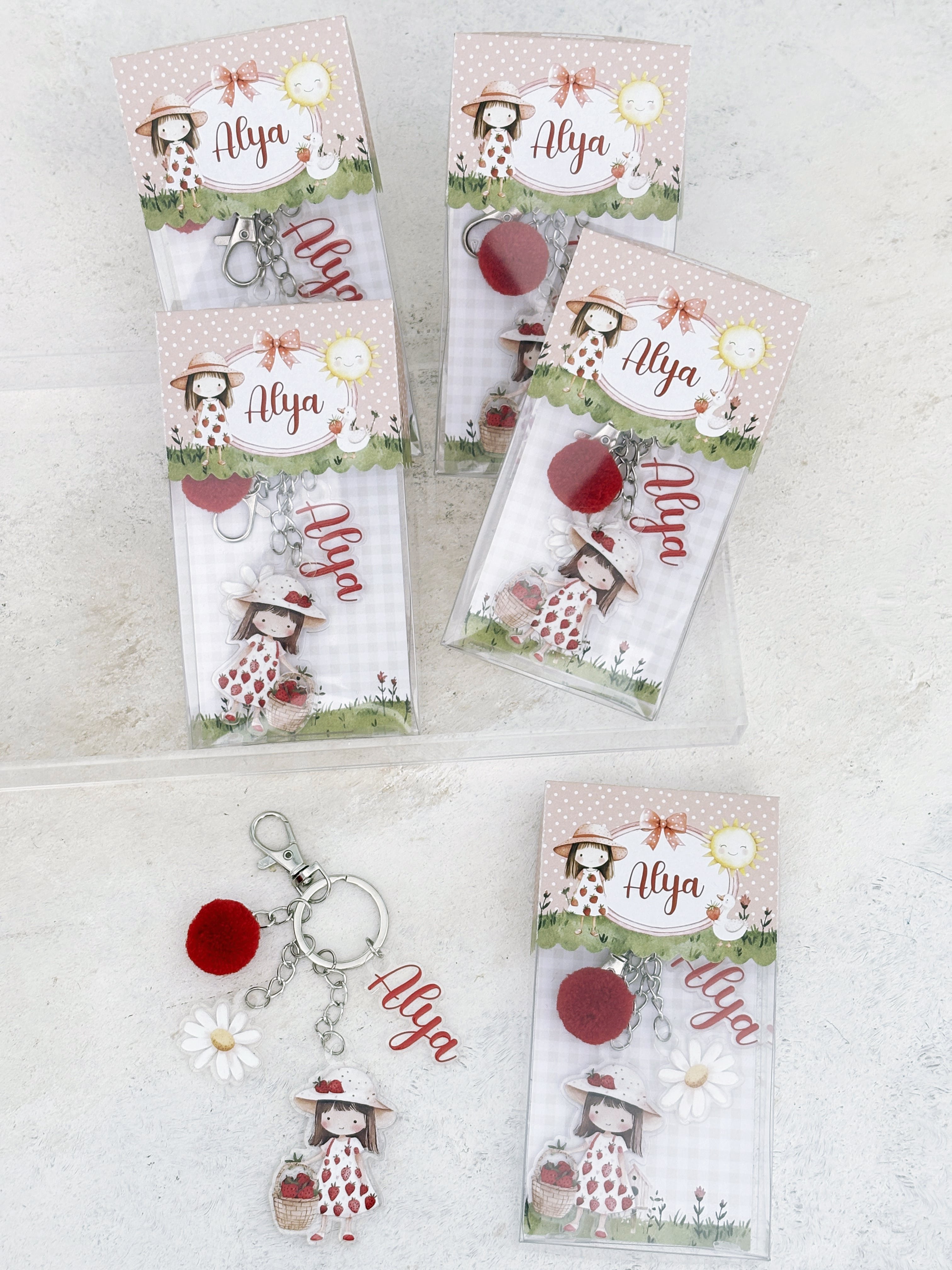 Strawberry Cottage Anahtarlık ve Kutusu