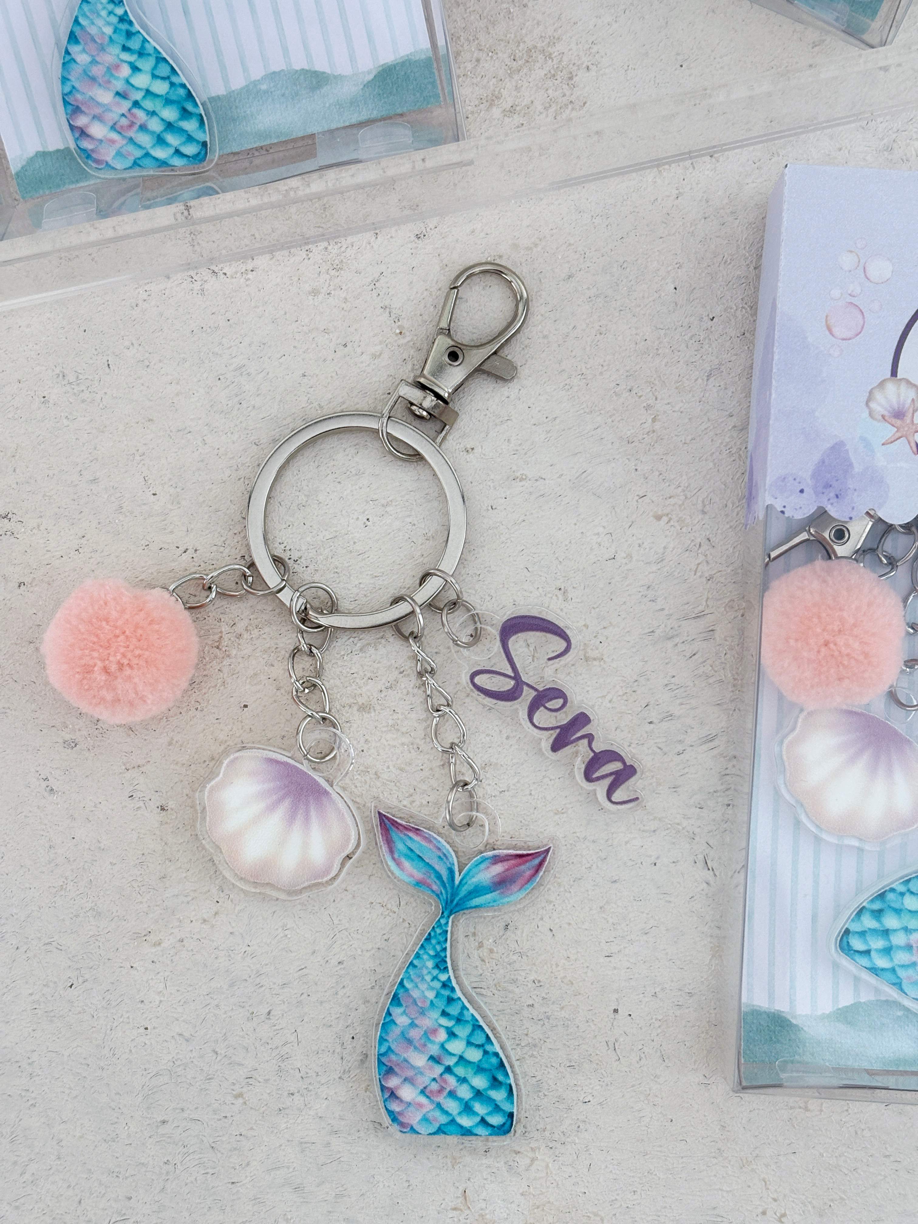 Mermaid Tail Anahtarlık ve Kutusu