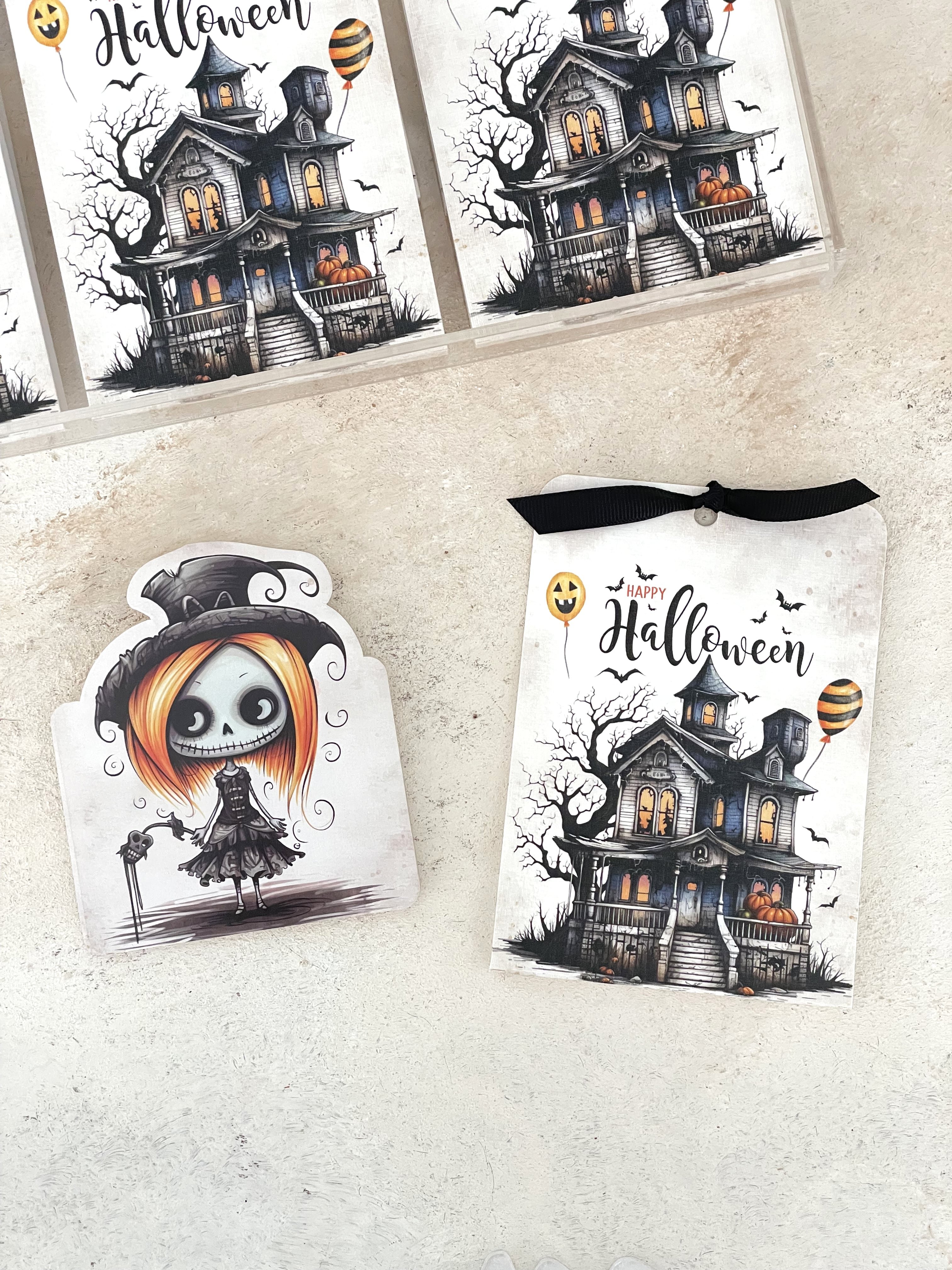 Gothic Halloween Pleksi Magnet ve Kılıfı