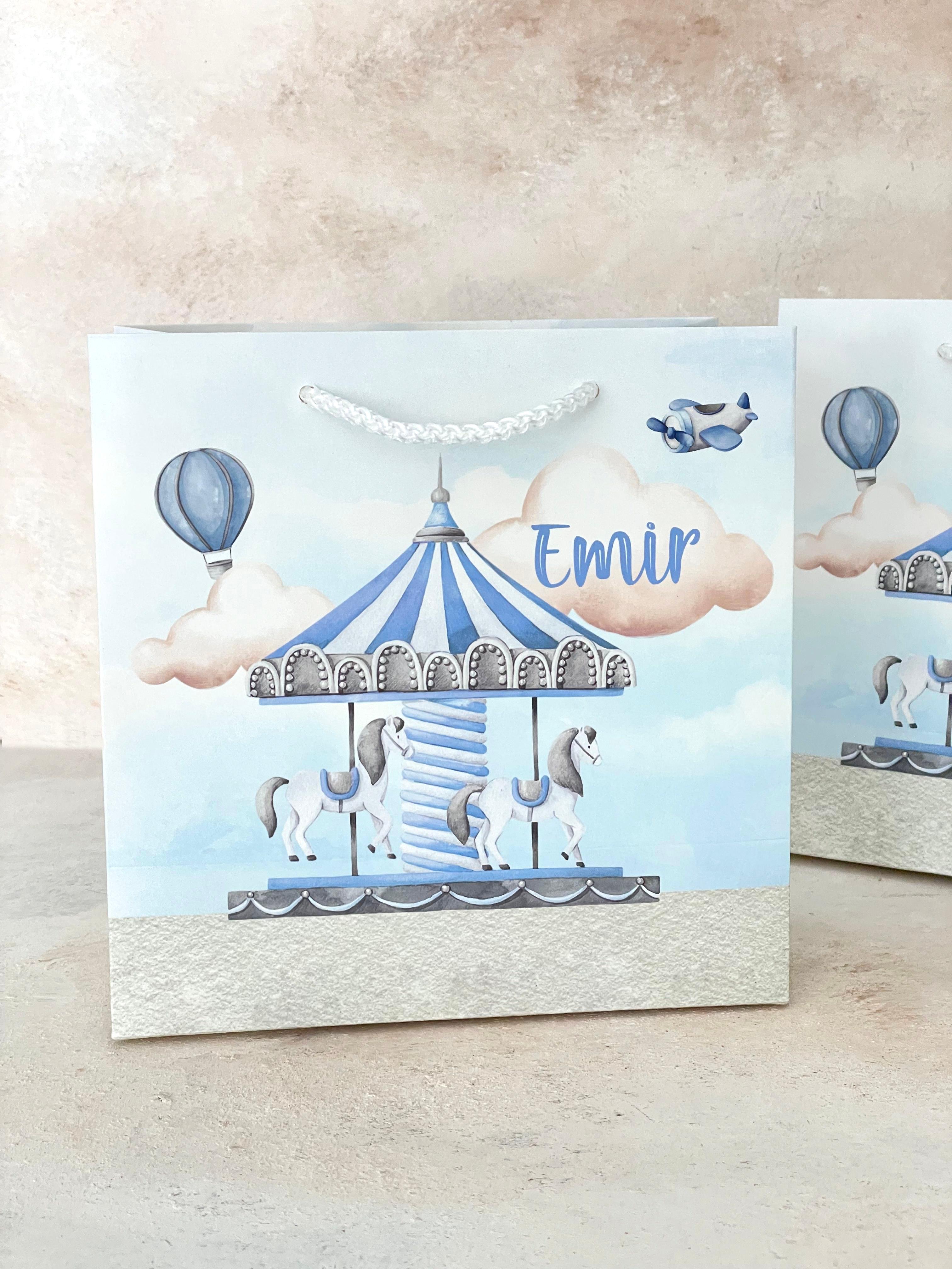 Amusement Park Blue Hediye Çantası