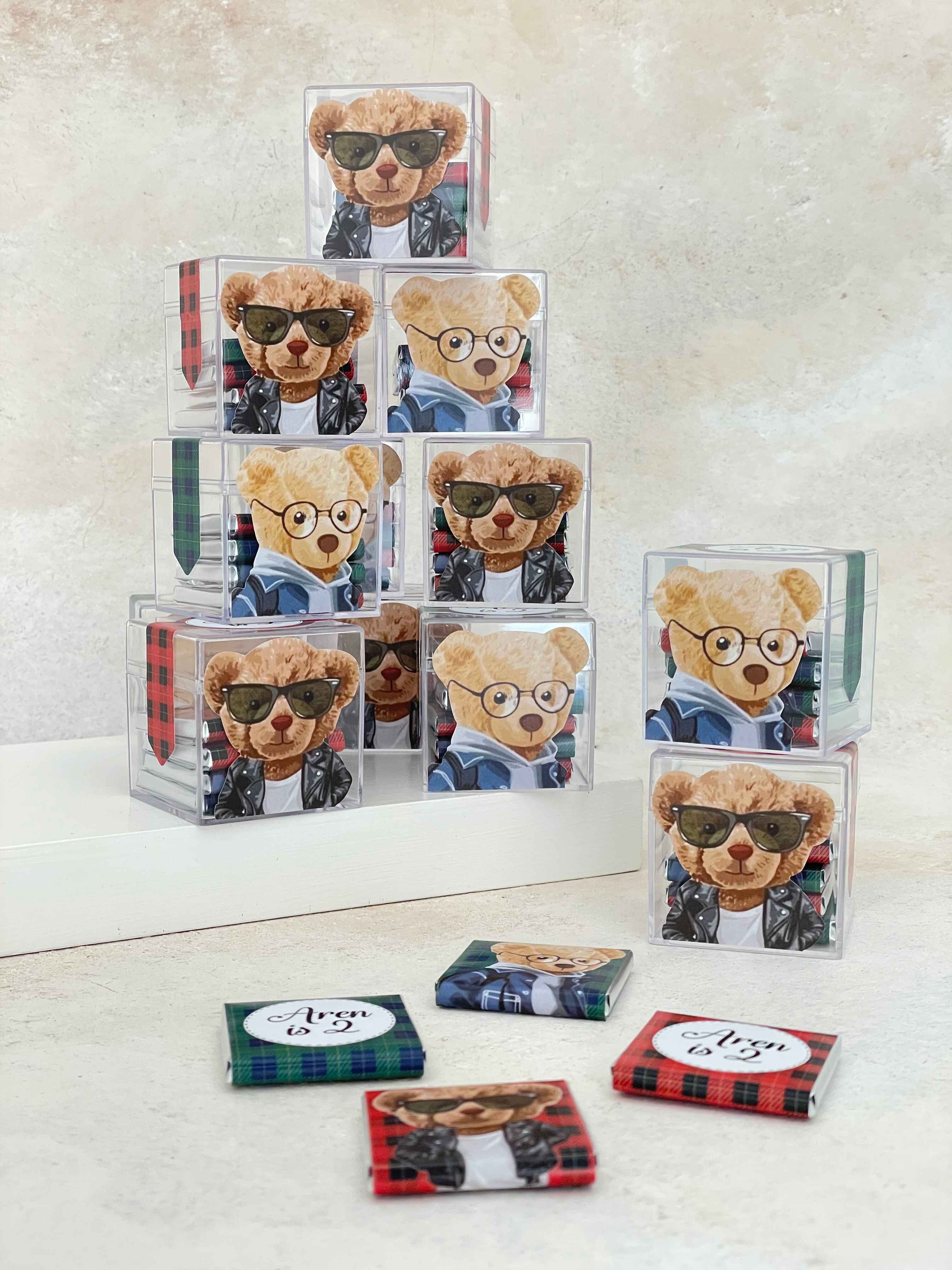 Polo Bear Kırmızı/Yeşil Çikolata Küpü