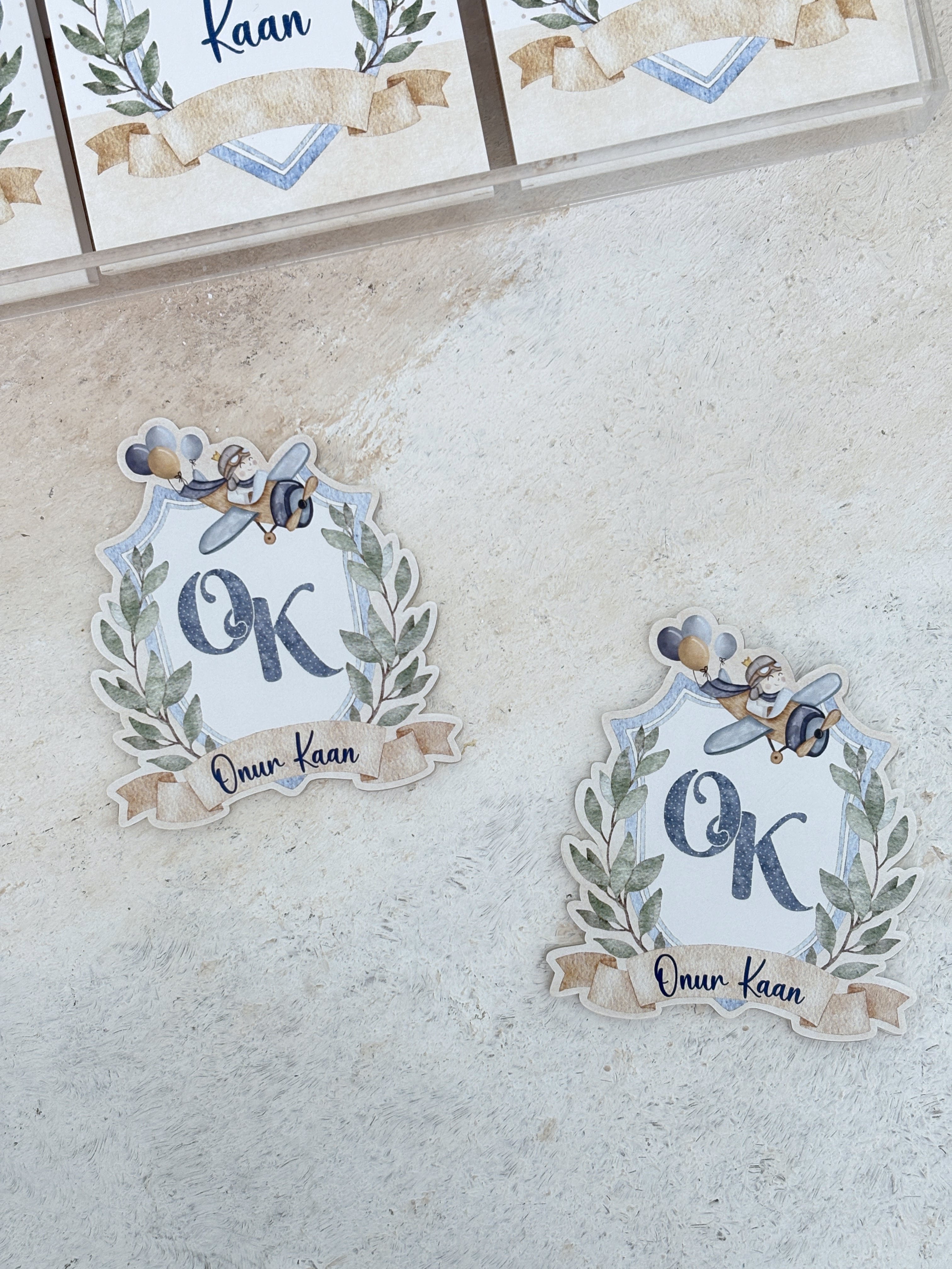 Vintage Plane Magnet ve Kılıfı