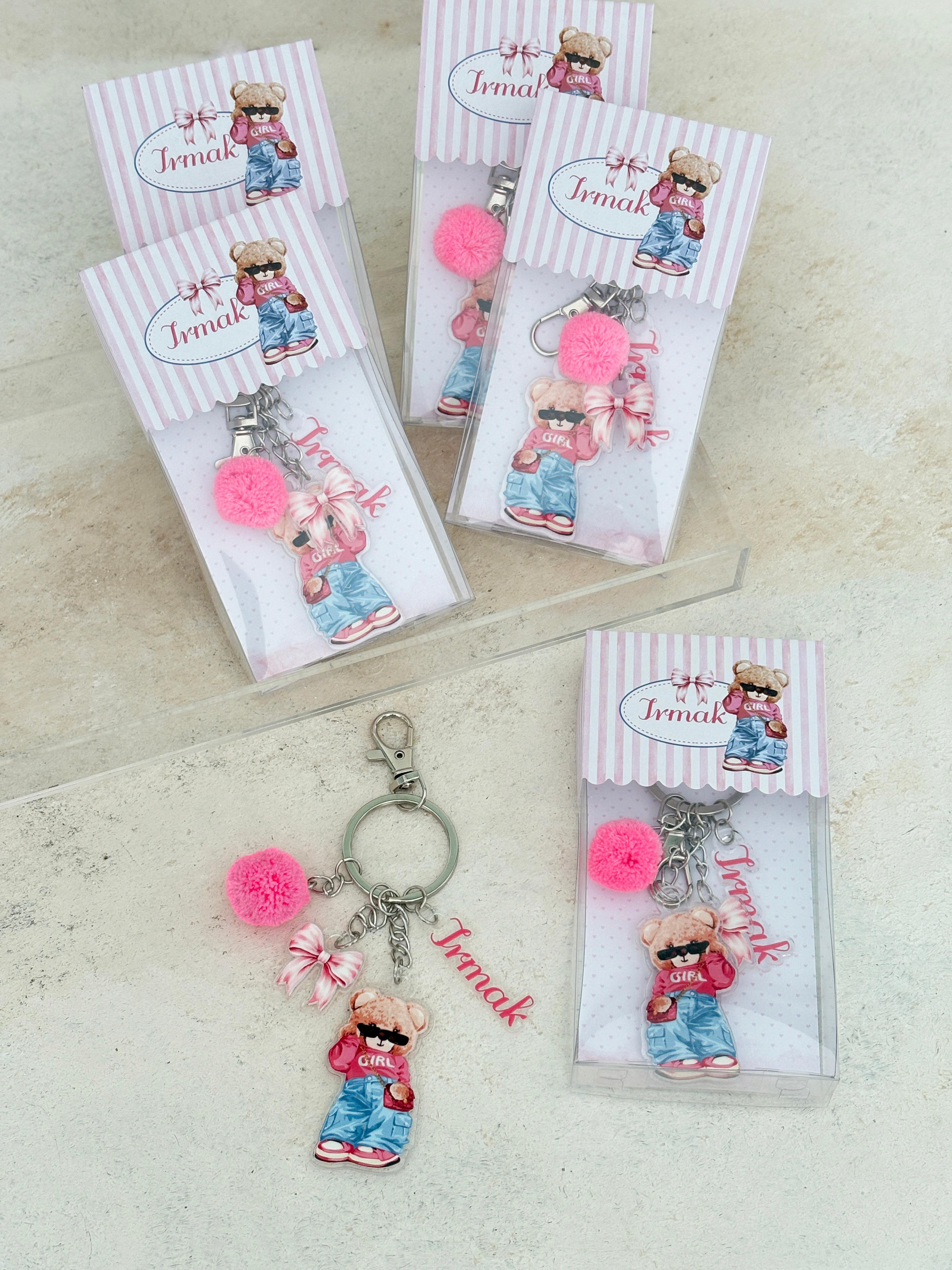 Girly Bear Anahtarlık ve Kutusu