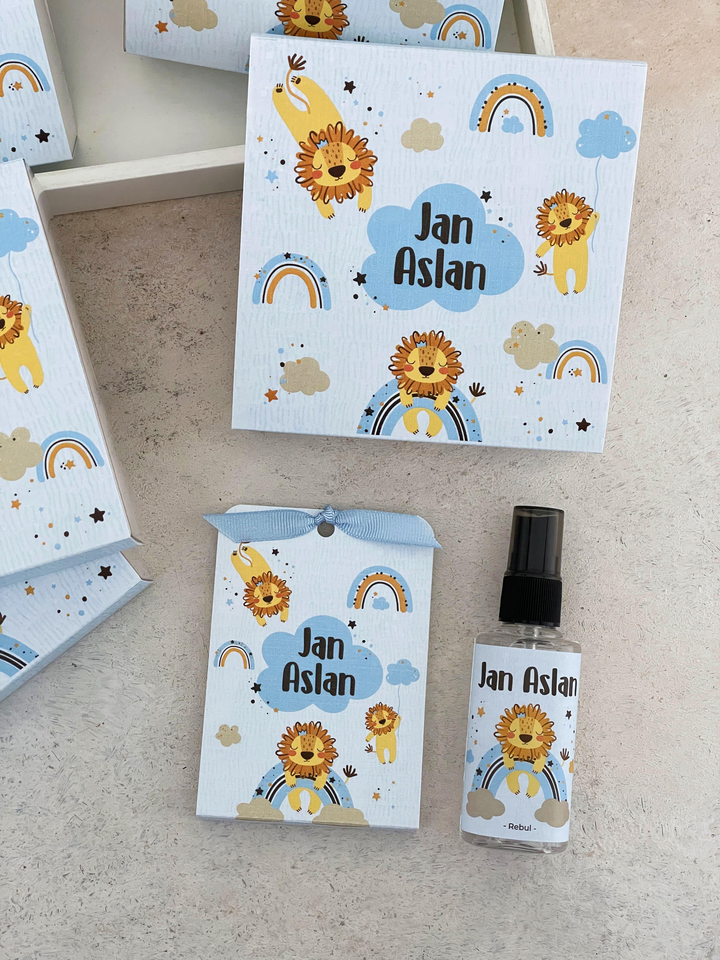Aslan & Gökkuşağı Mavi Hediye Seti
